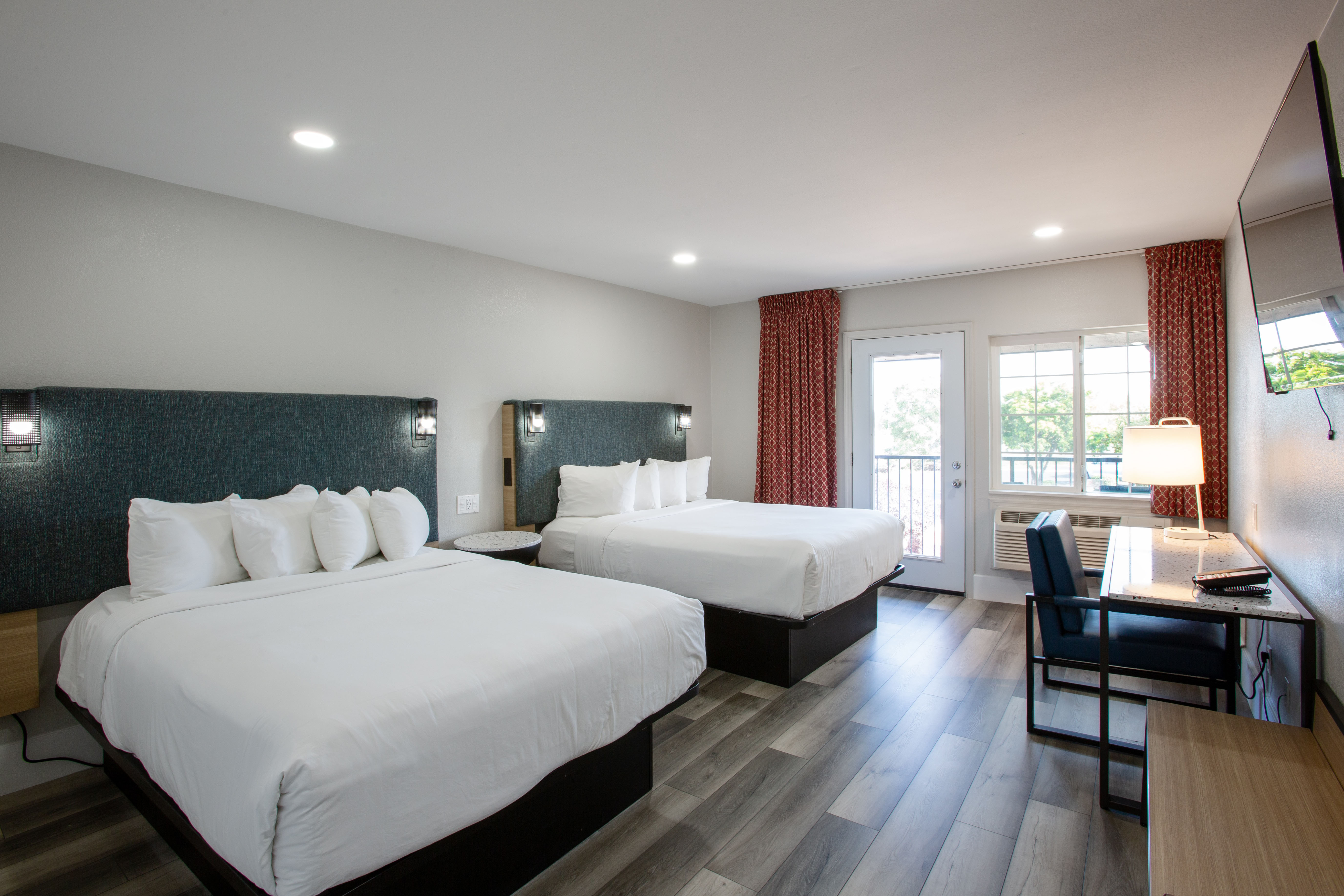 Guest room at the Hotel Elev8 Flagstaff, Trademark Collection by Wyndham in Flagstaff, Arizona