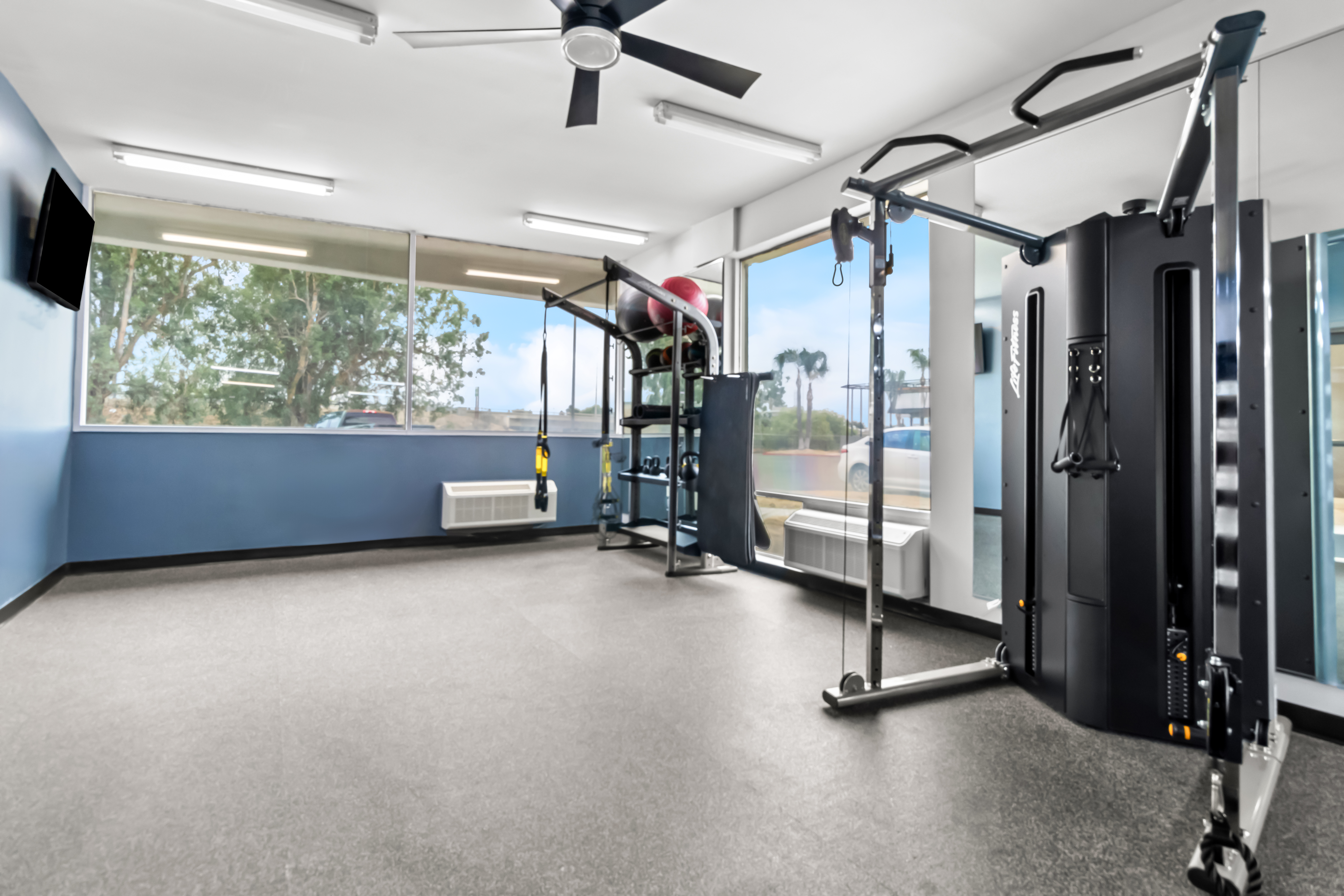 Fitness room at Hourglass Hotel, Trademark Collection by Wyndham in Bakersfield, California