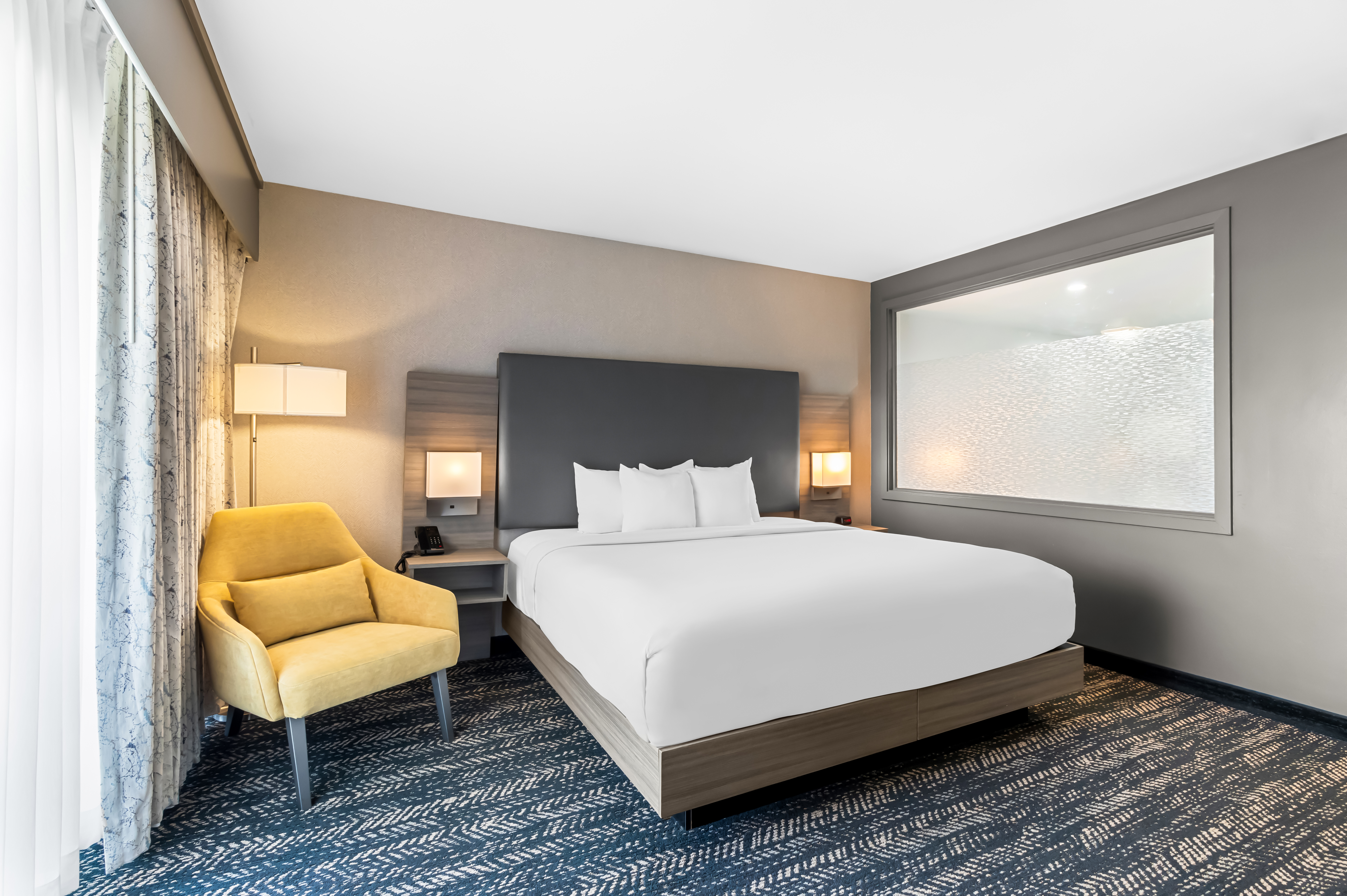 Guest room at the Hourglass Hotel, Trademark Collection by Wyndham in Bakersfield, California