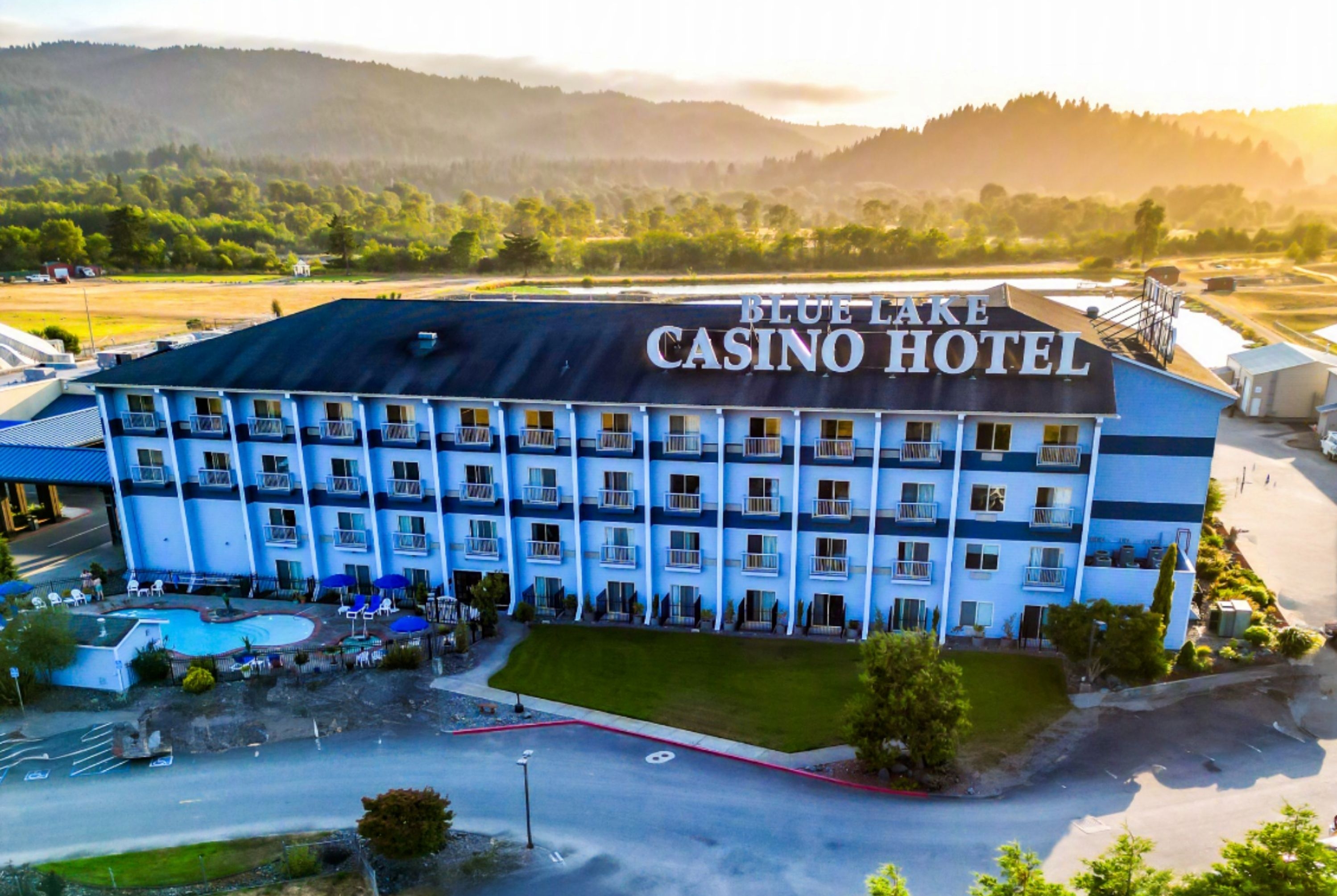 Exterior of Blue Lake Casino Hotel, Trademark Collection by Wyndham hotel in Blue Lake, California