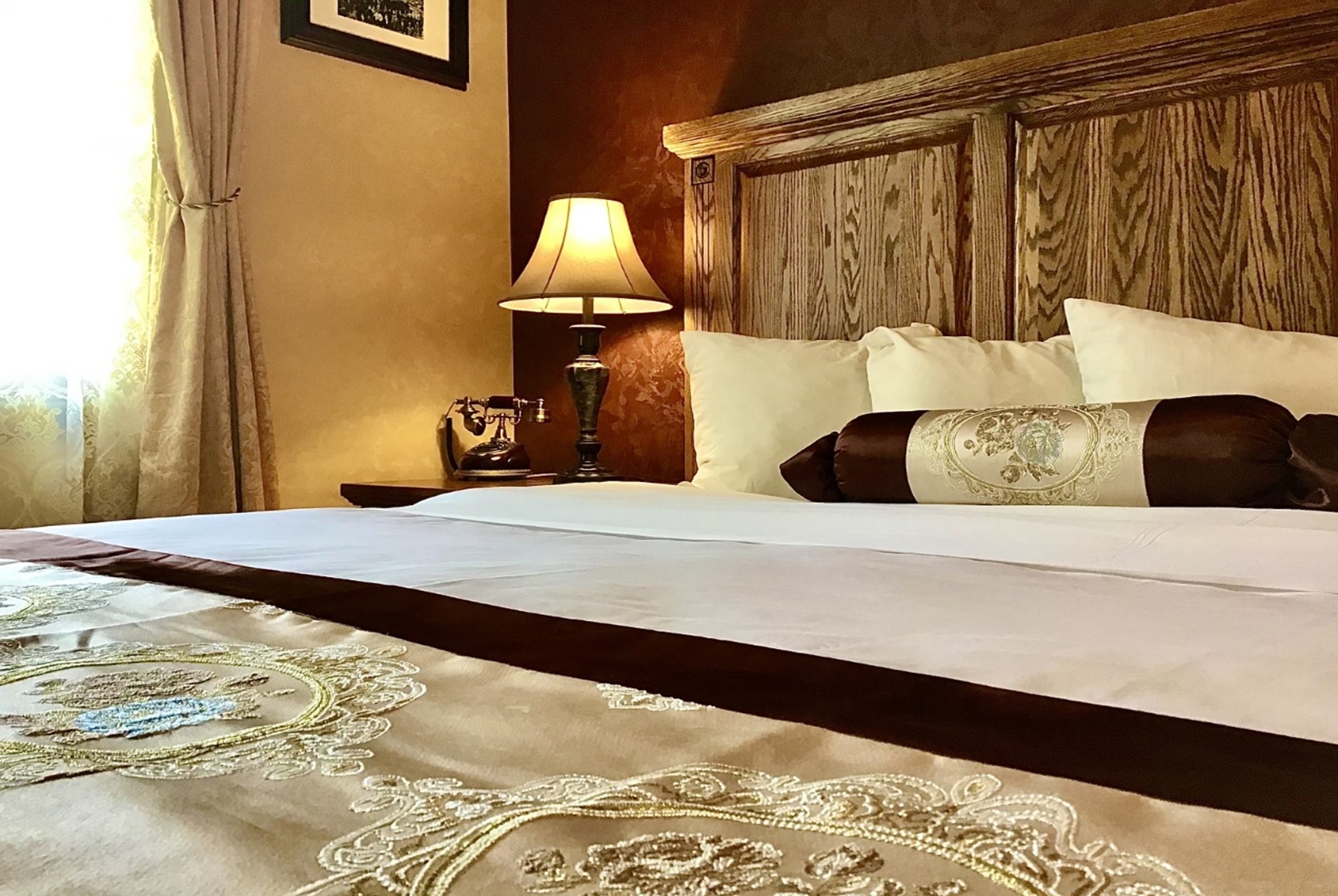 Guest room at the Eureka Inn, Trademark Collection by Wyndham in Eureka, California