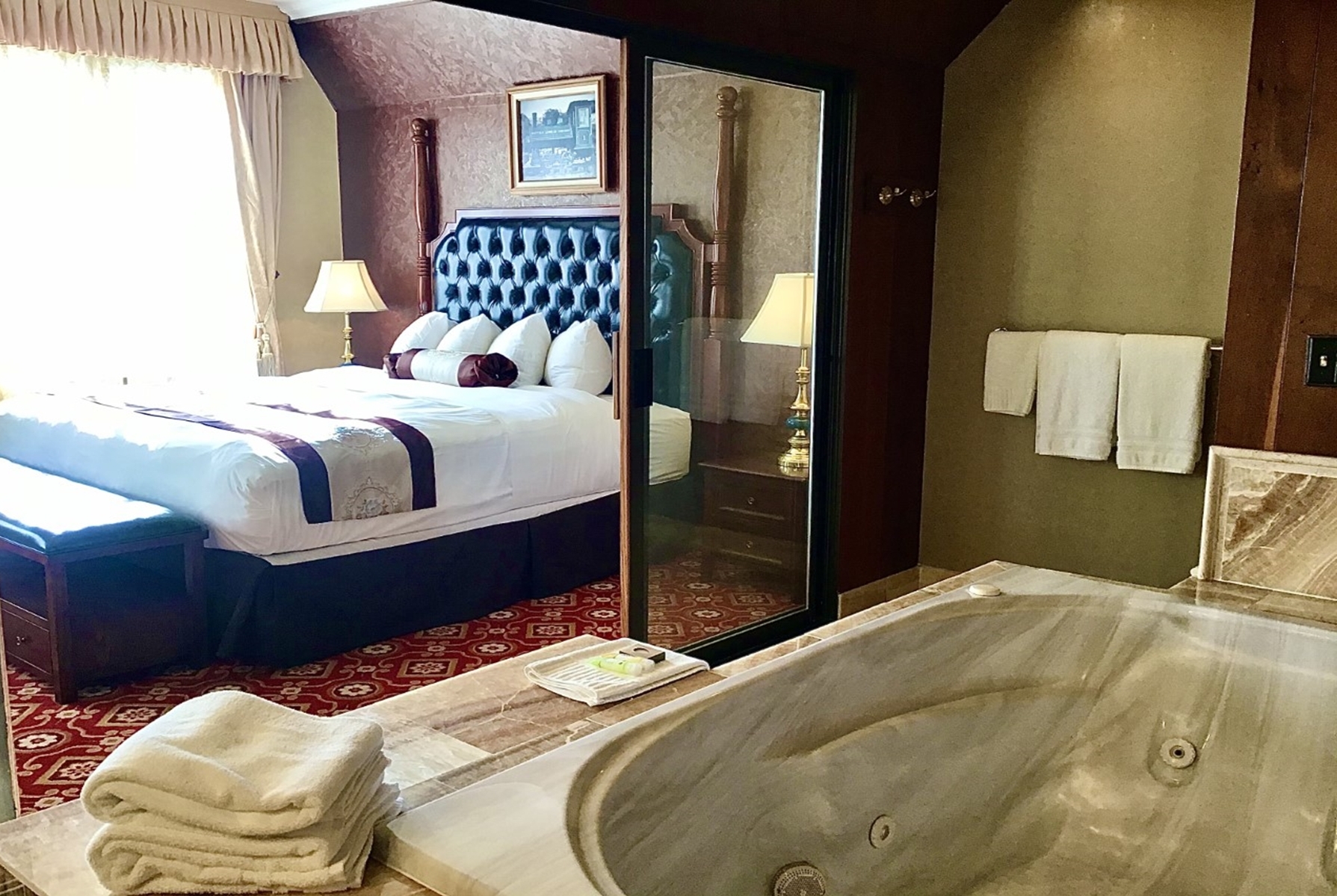 Guest room at the Eureka Inn, Trademark Collection by Wyndham in Eureka, California