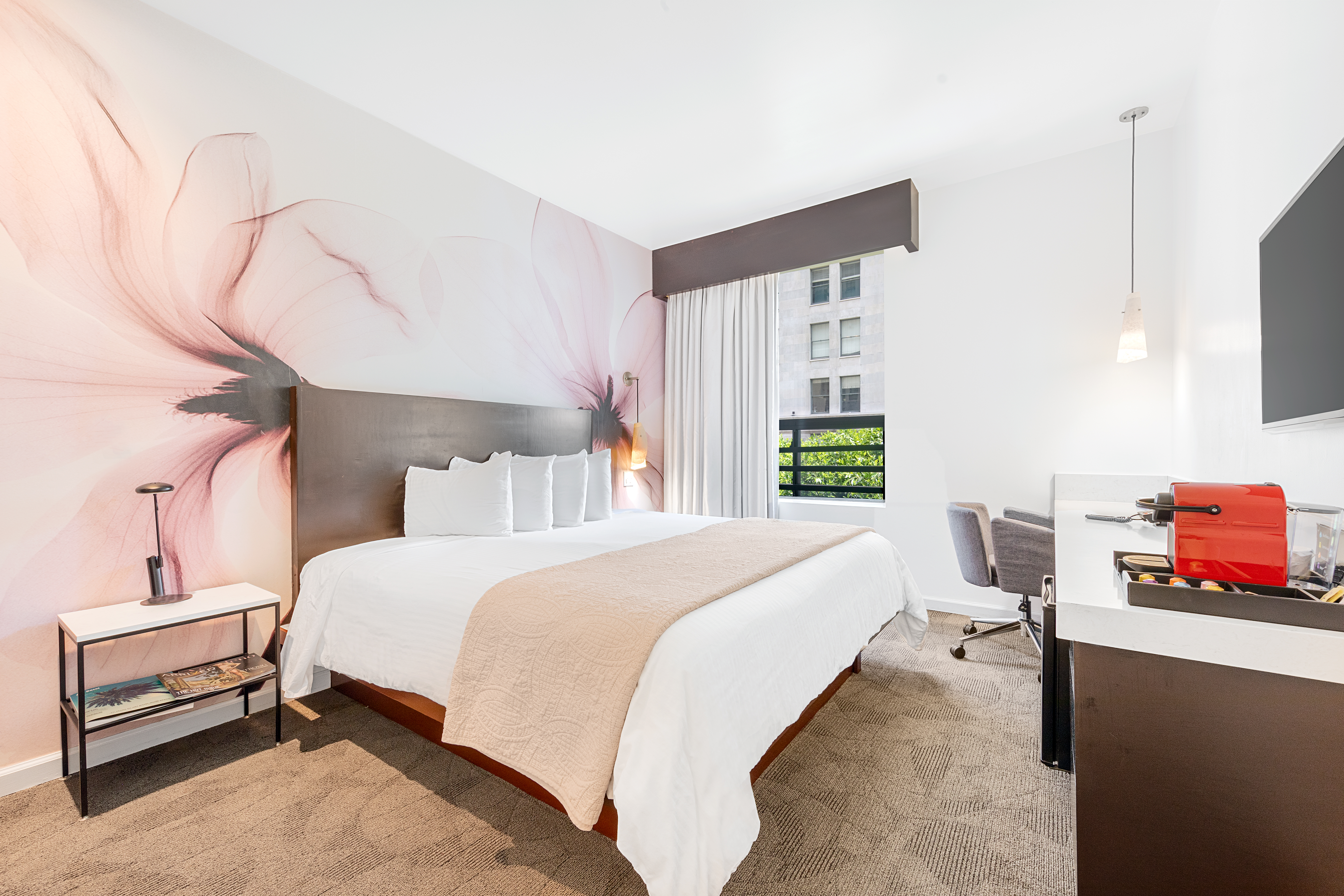 Guest room at the The O Hotel, Trademark Collection by Wyndham in Los Angeles, California