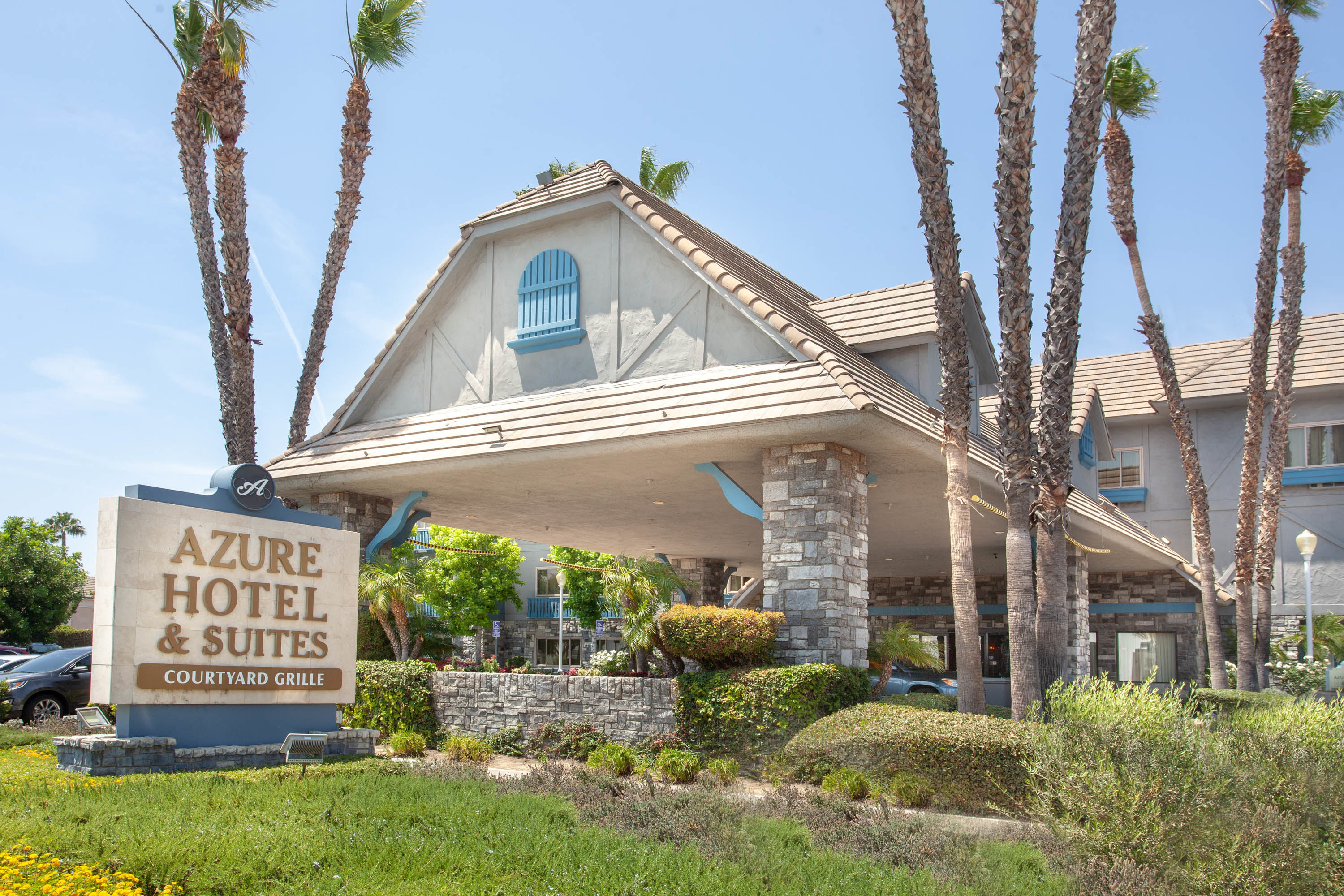 Exterior Day Image of Azure Hotel & Suites, Trademark Collection by Wyndham hotel in Ontario, California