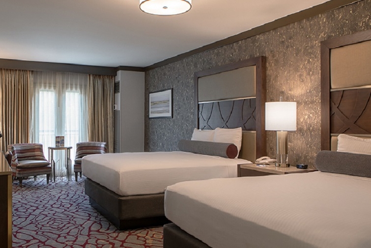 Guest room at the Horseshoe Black Hawk, Trademark Collection by Wyndham in Black Hawk, Colorado