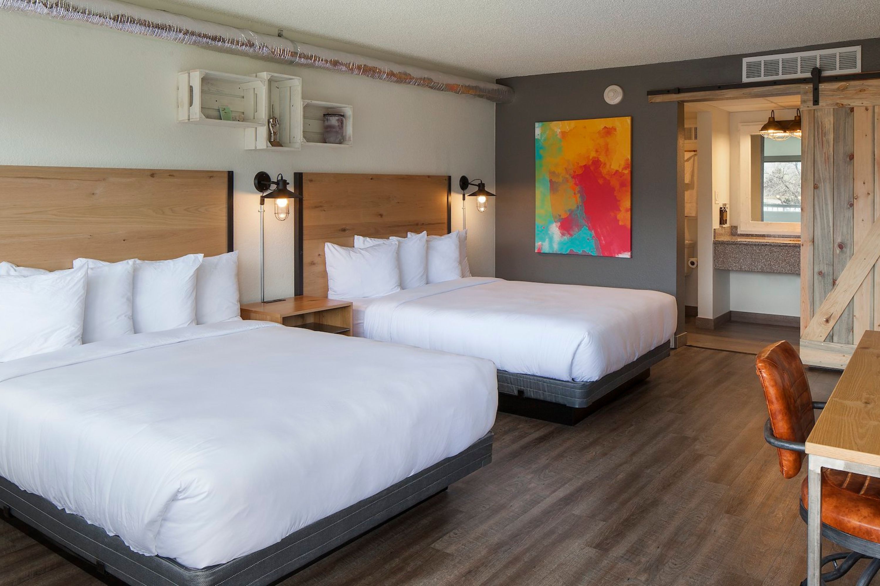 Guest room at the SCP WildFree Colorado Springs, Trademark by Wyndham in Colorado Springs, Colorado