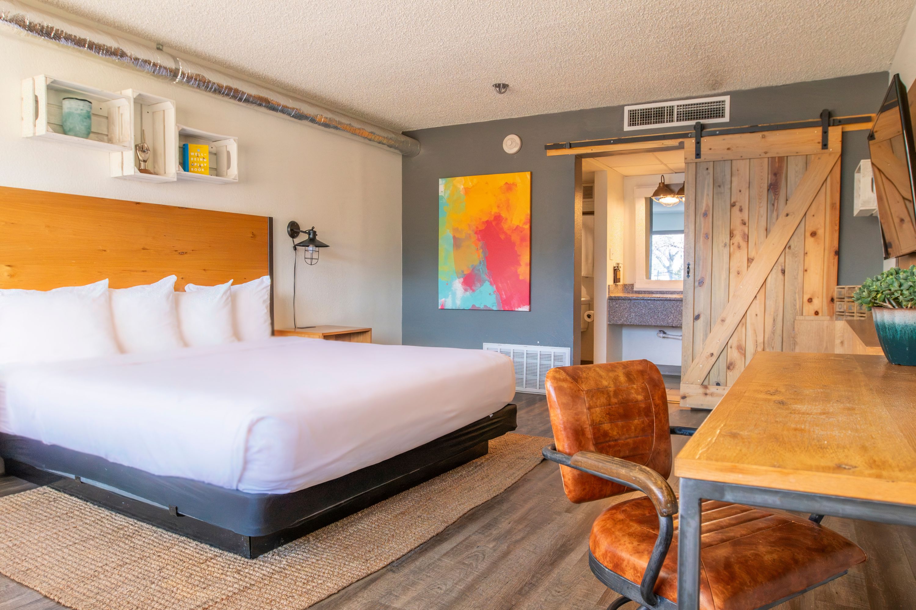 Guest room at the SCP WildFree Colorado Springs, Trademark by Wyndham in Colorado Springs, Colorado