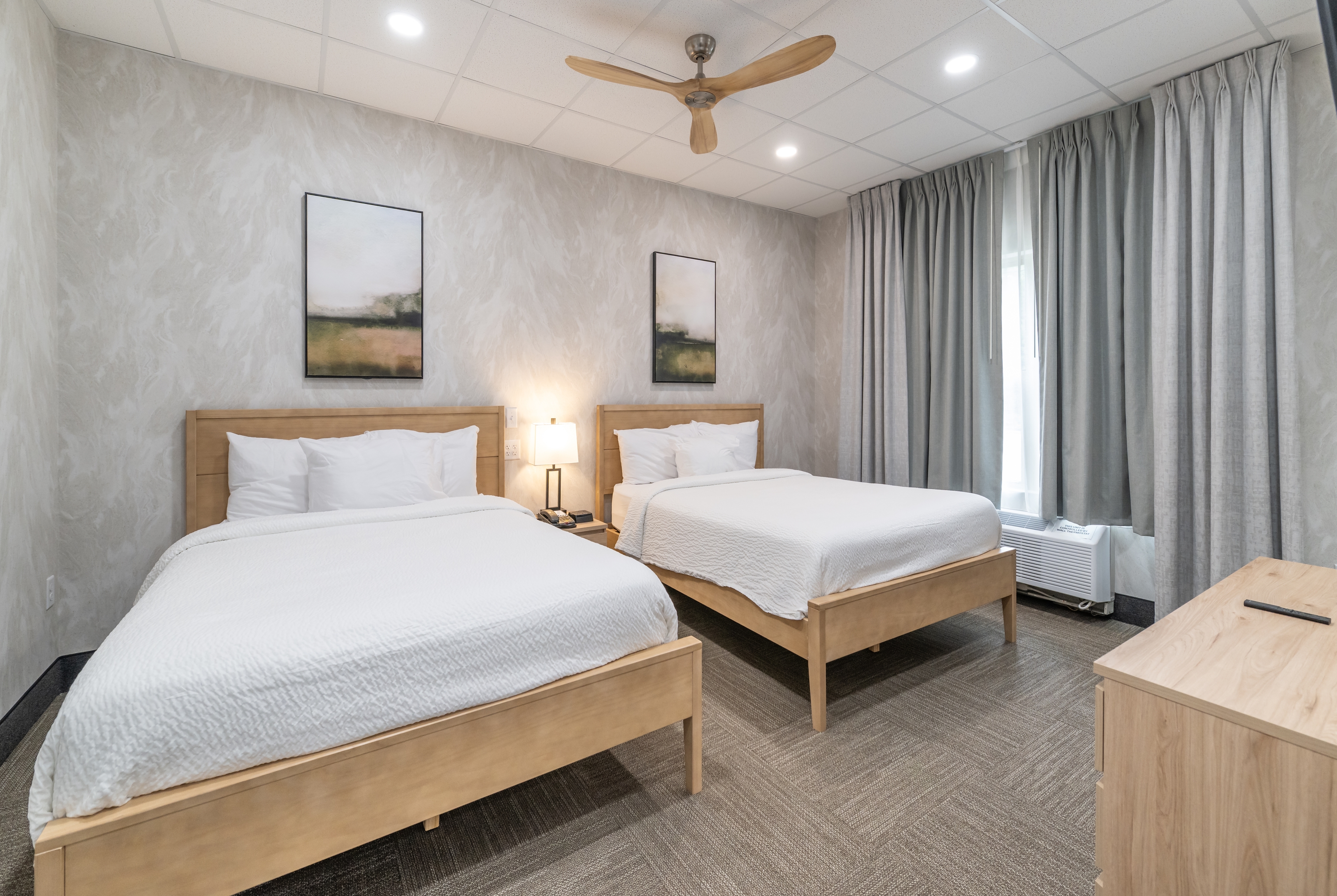 Guest room at the Bellissimo Hotel, Trademark by Wyndham Near Foxwoods Casino in North Stonington, Connecticut