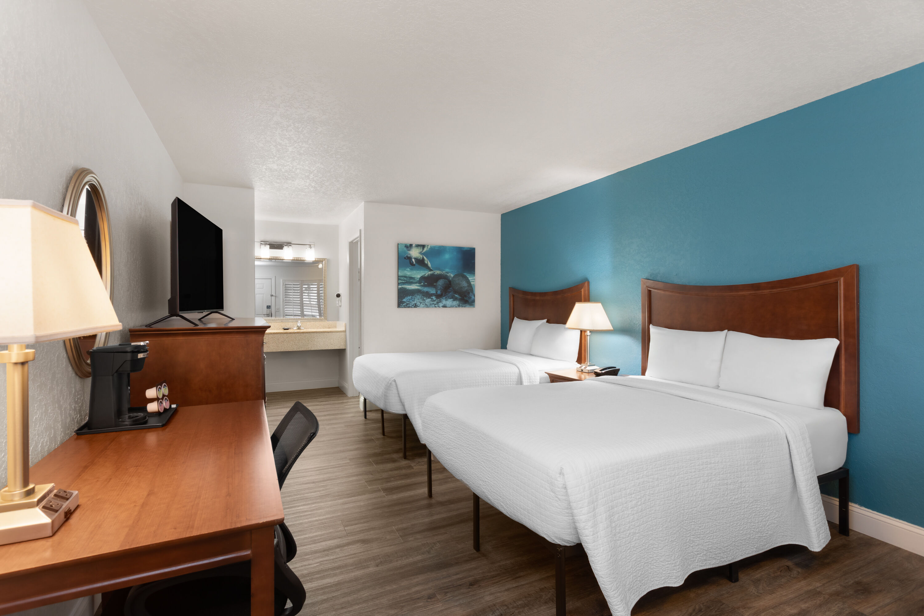 Guest room at the PaddleTail Waterfront Lodge, Trademark Collection by Wyndham in Crystal River, Florida