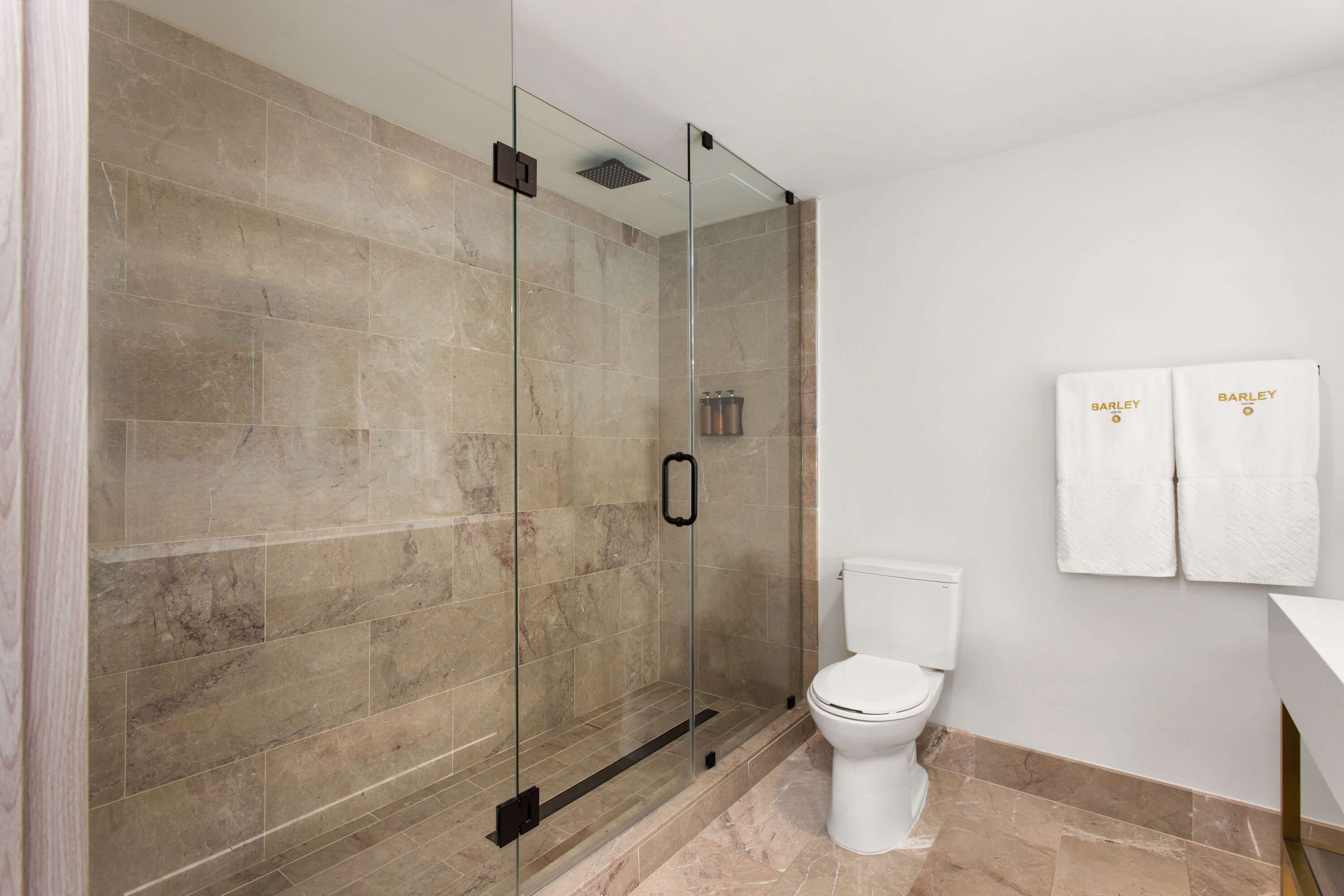 Guest room bath at the Barley House Hotel, Trademark Collection by Wyndham in Fort Lauderdale, Florida