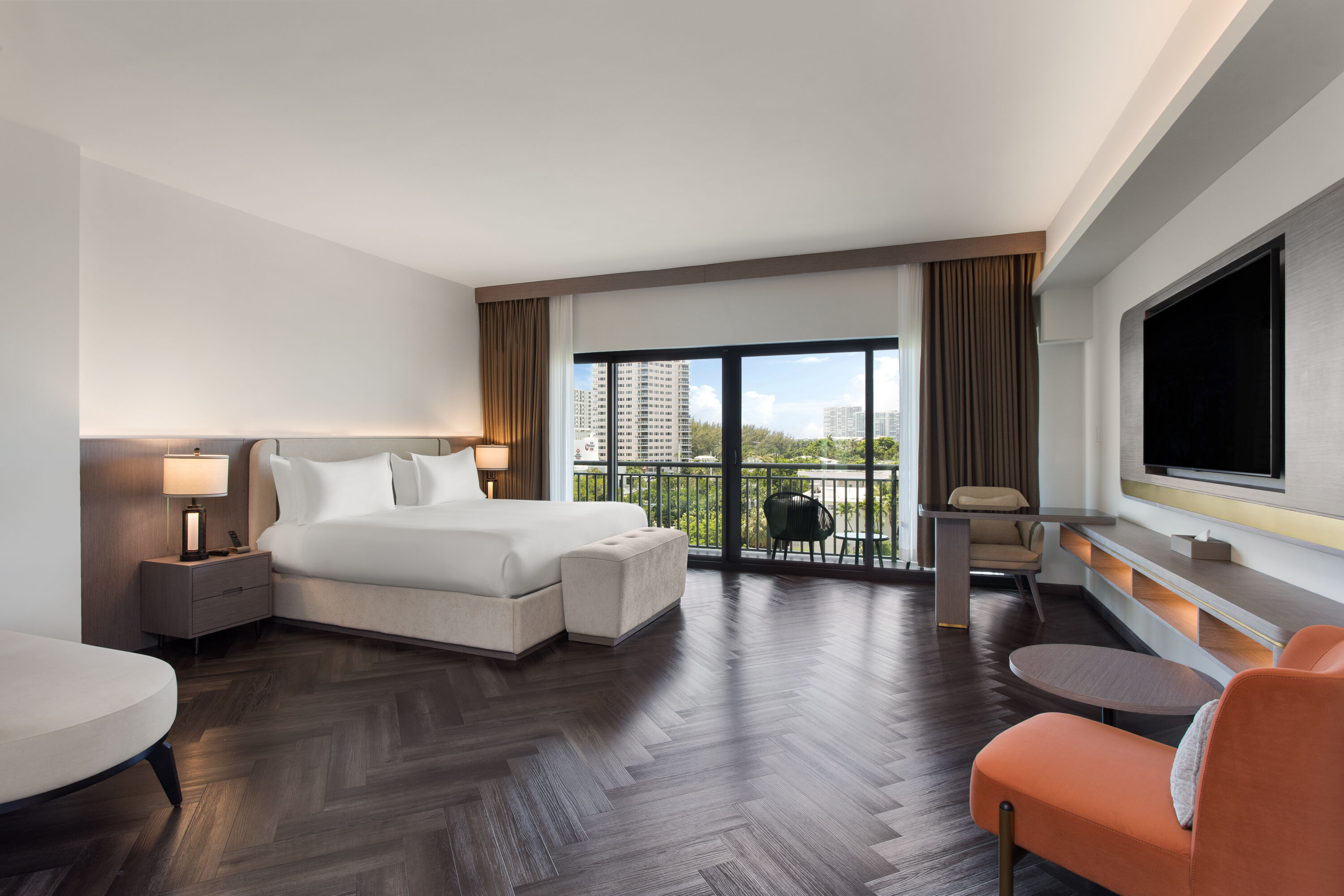 Guest room at the Barley House Hotel, Trademark Collection by Wyndham in Fort Lauderdale, Florida