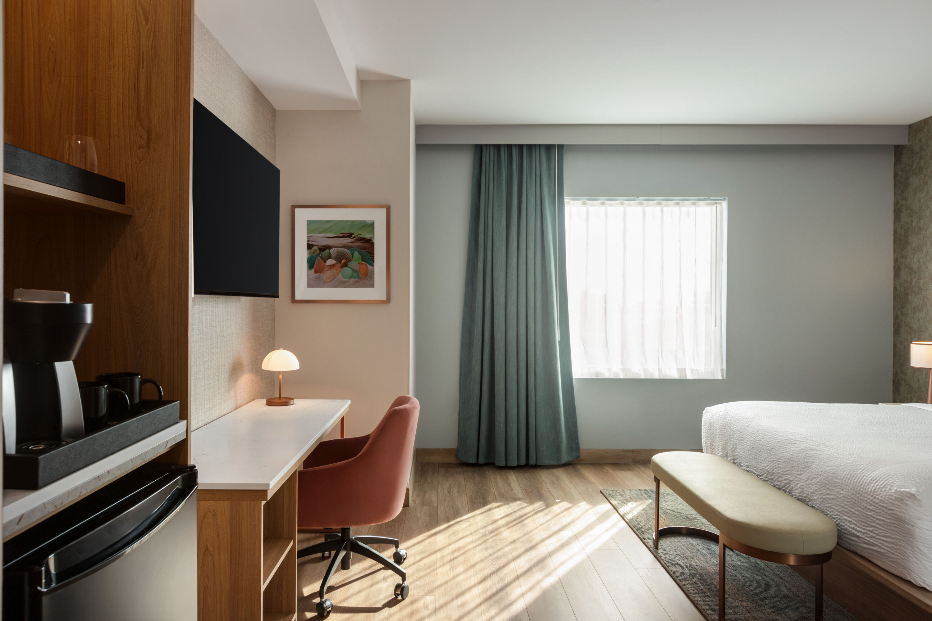 Guest room at the Sea Glass Beach Place, Trademark Collection by Wyndham in Lauderdale-By-The-Sea, Florida