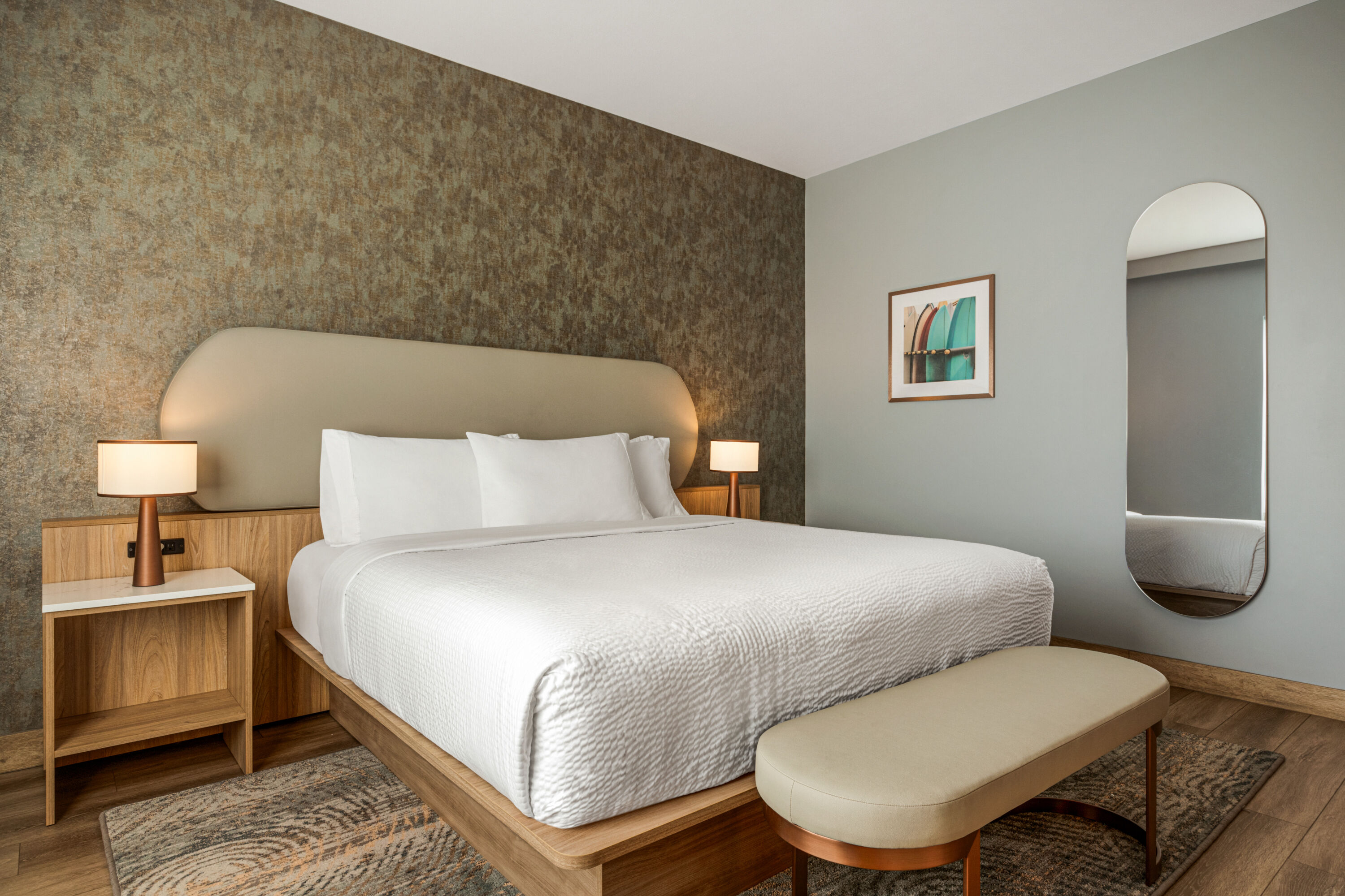 Guest room at the Sea Glass Beach Place, Trademark Collection by Wyndham in Lauderdale-By-The-Sea, Florida