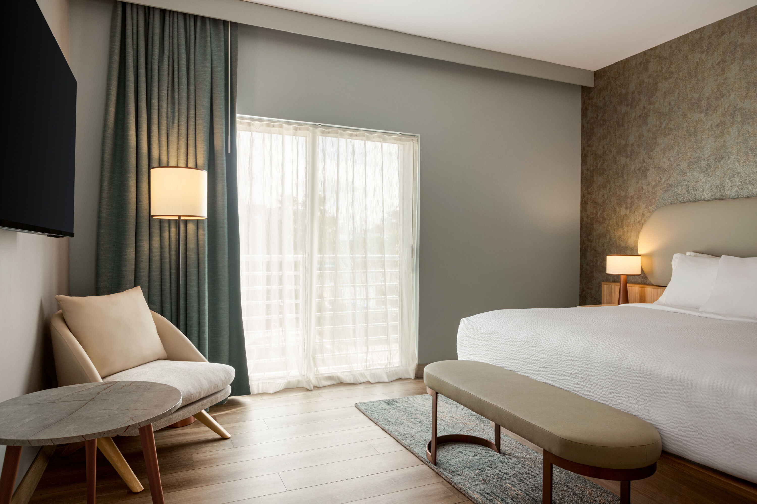 Guest room at the Sea Glass Beach Place, Trademark Collection by Wyndham in Lauderdale-By-The-Sea, Florida