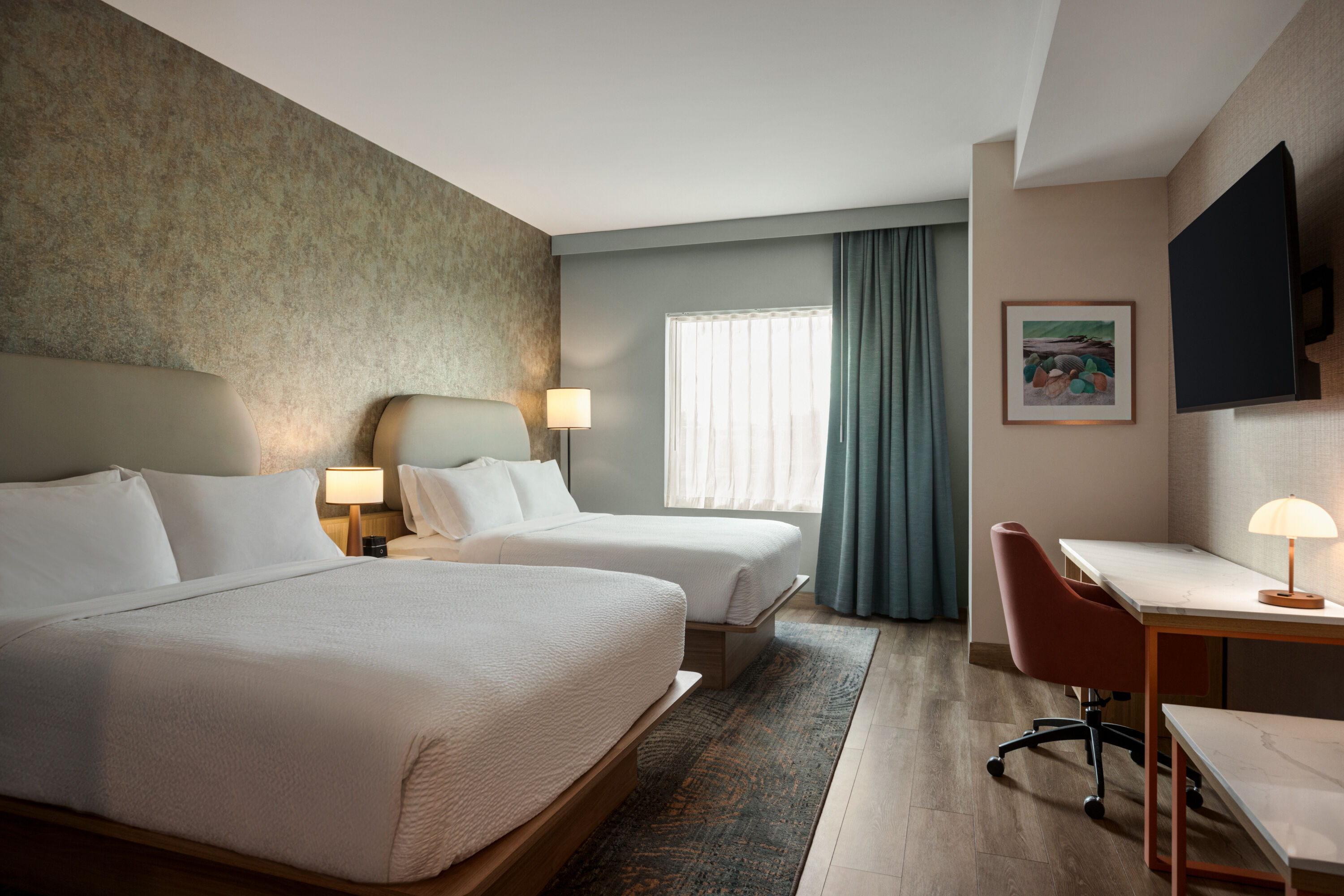 Guest room at the Sea Glass Beach Place, Trademark Collection by Wyndham in Lauderdale-By-The-Sea, Florida