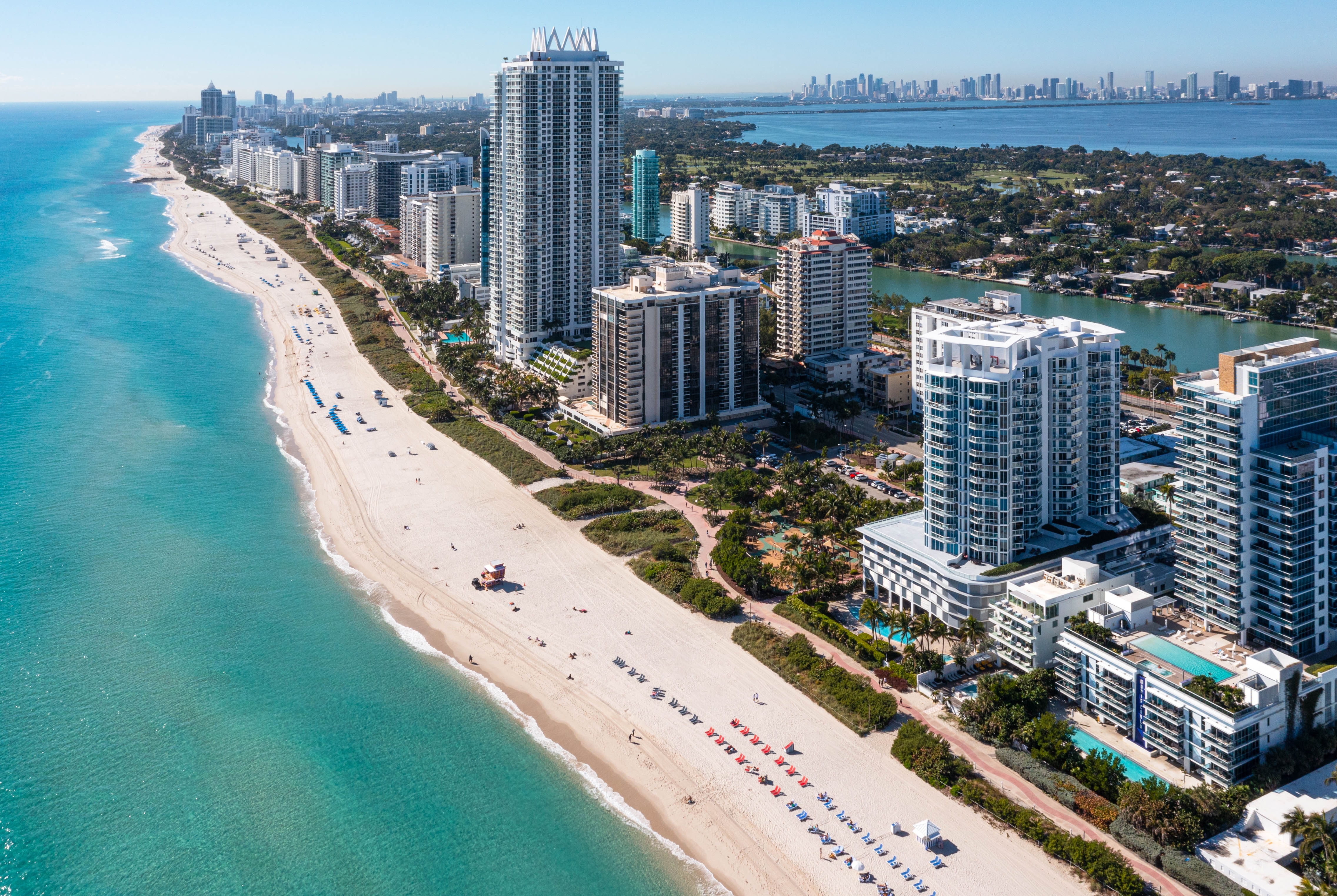 Aerial View of MB Hotel, Trademark Collection by Wyndham hotel in Miami Beach, Florida