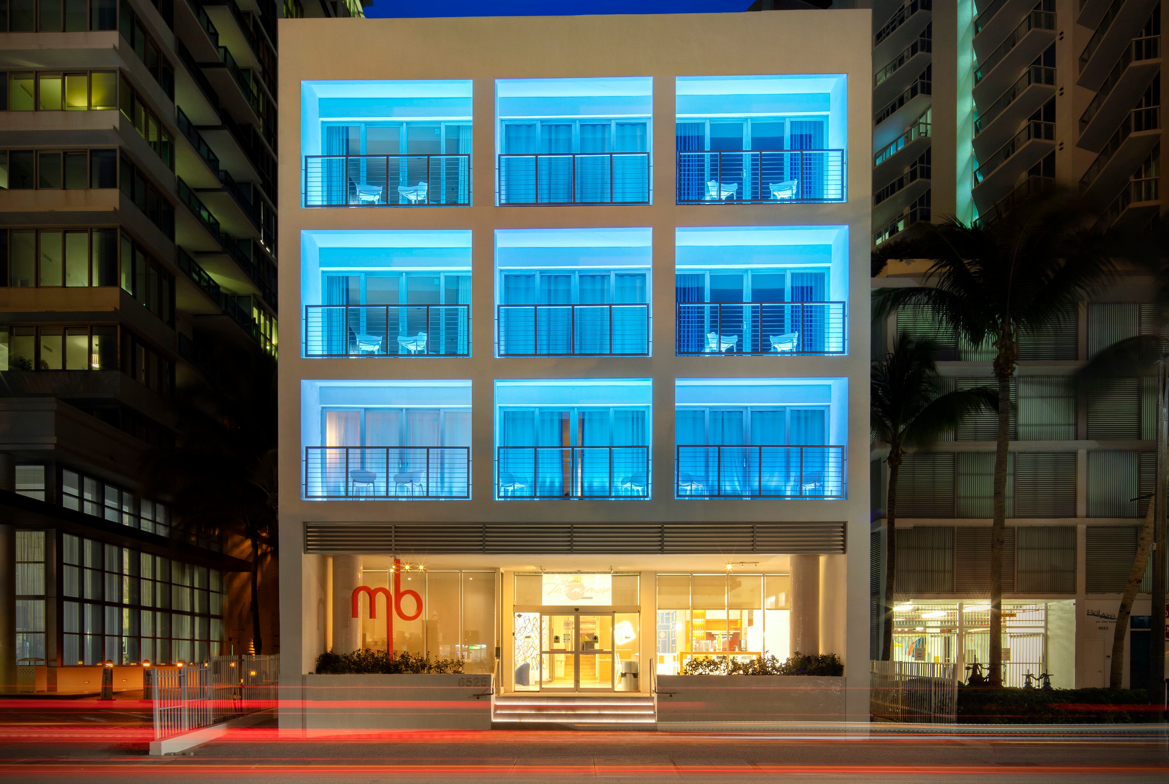 Exterior of MB Hotel, Trademark Collection by Wyndham hotel in Miami Beach, Florida