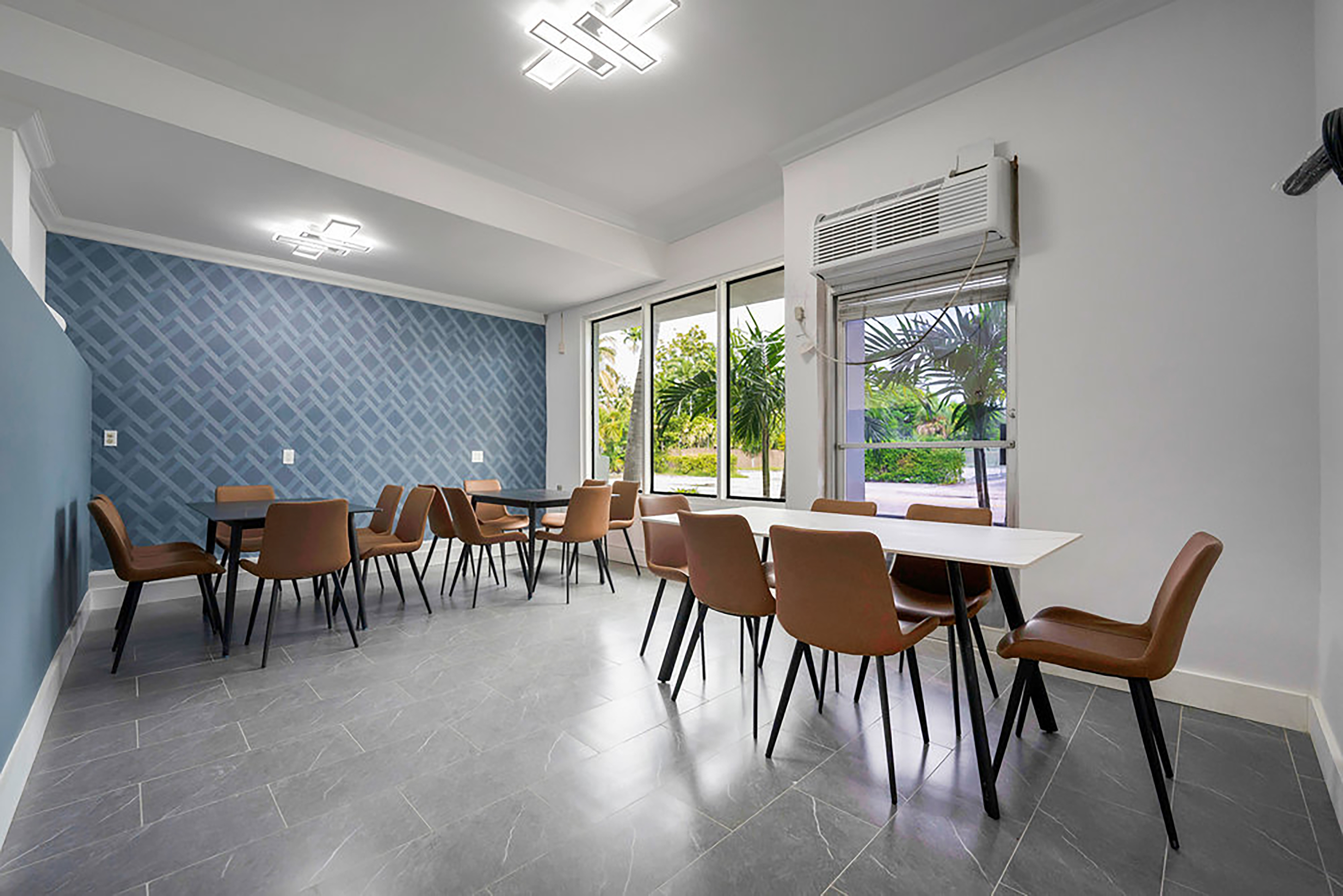 Atrium Hotel, Trademark Collection by Wyndham restaurant breakfast area with seating in Miami Springs, Florida