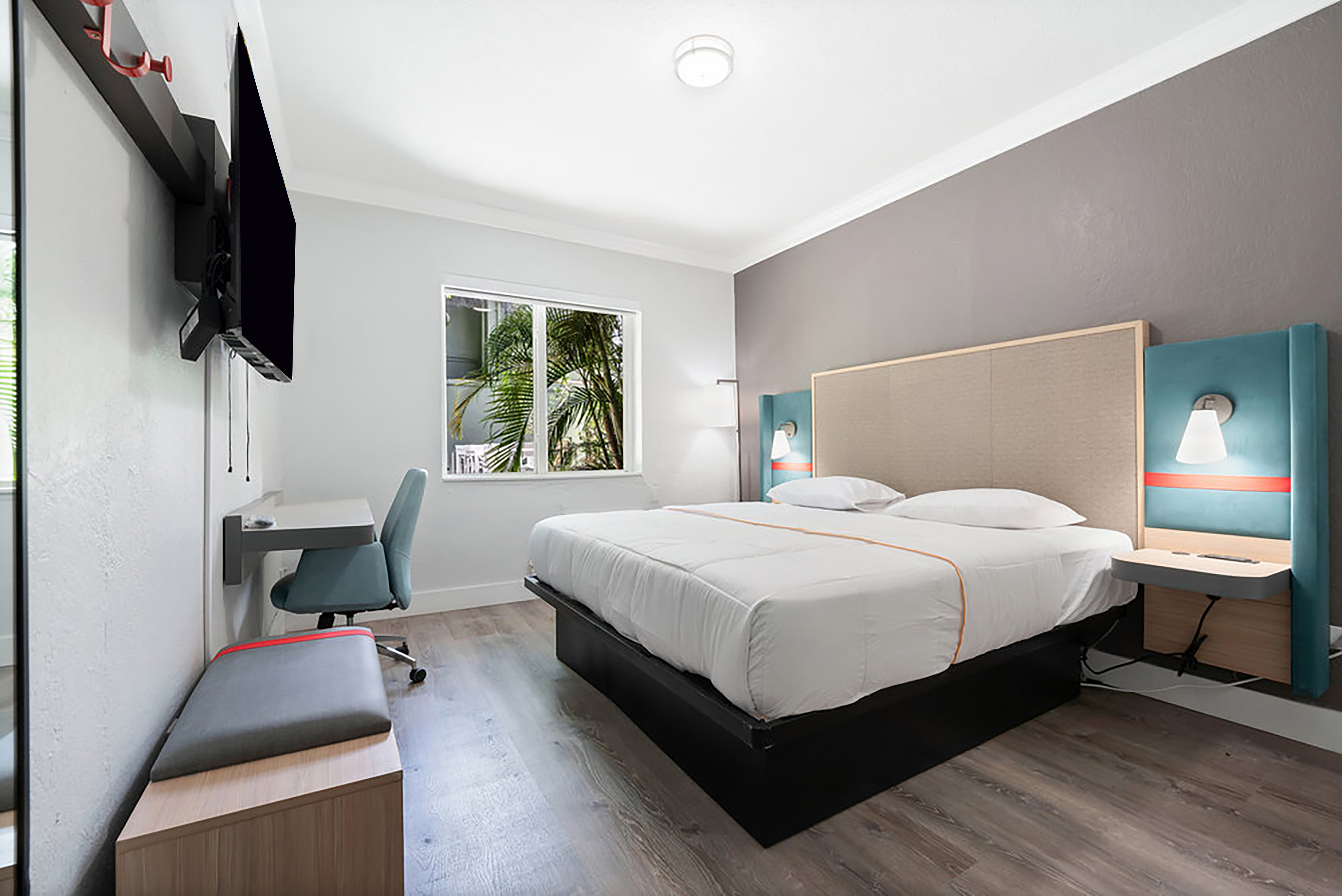 Guest room at the Atrium Hotel, Trademark Collection by Wyndham in Miami Springs, Florida