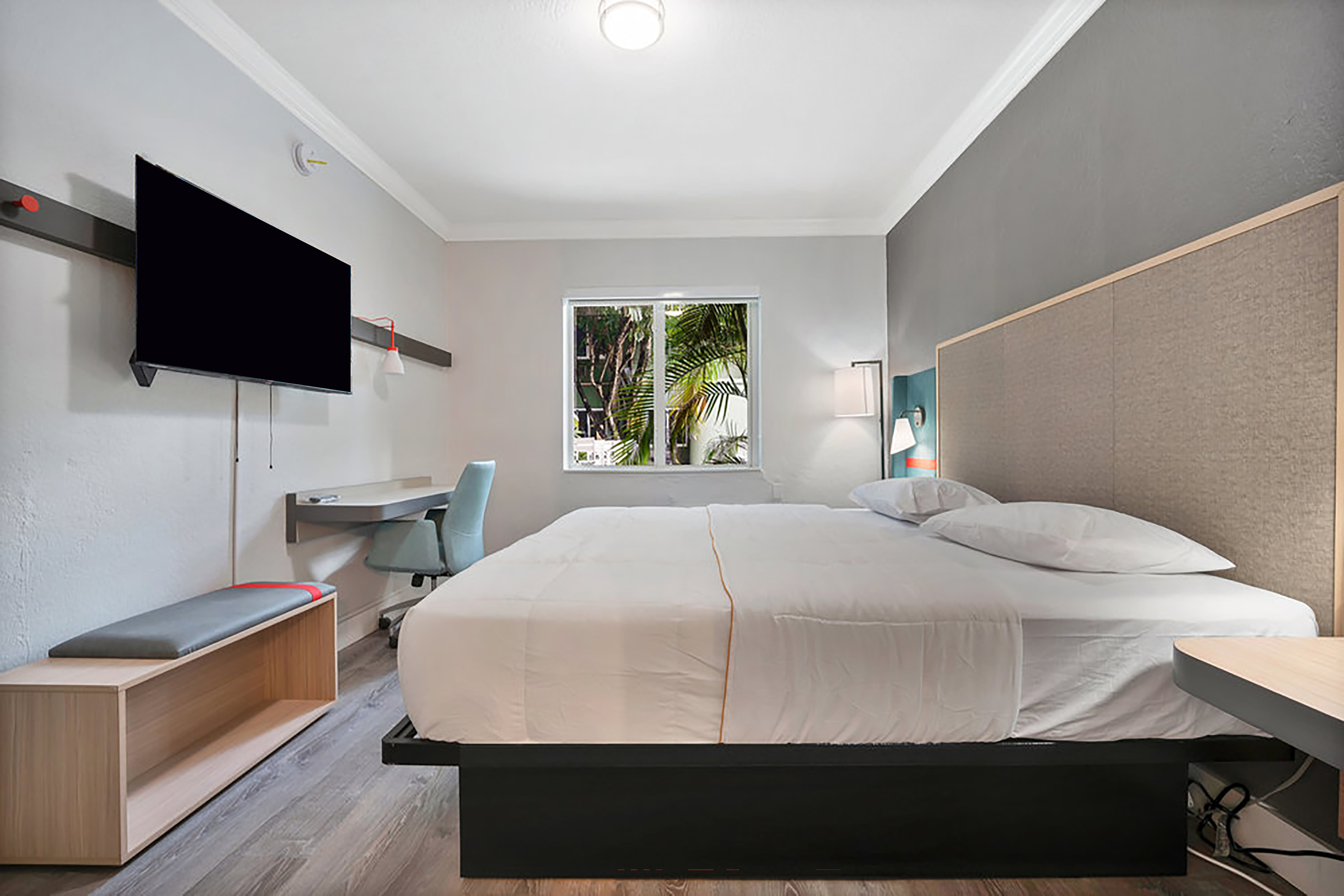 Guest room at the Atrium Hotel, Trademark Collection by Wyndham in Miami Springs, Florida