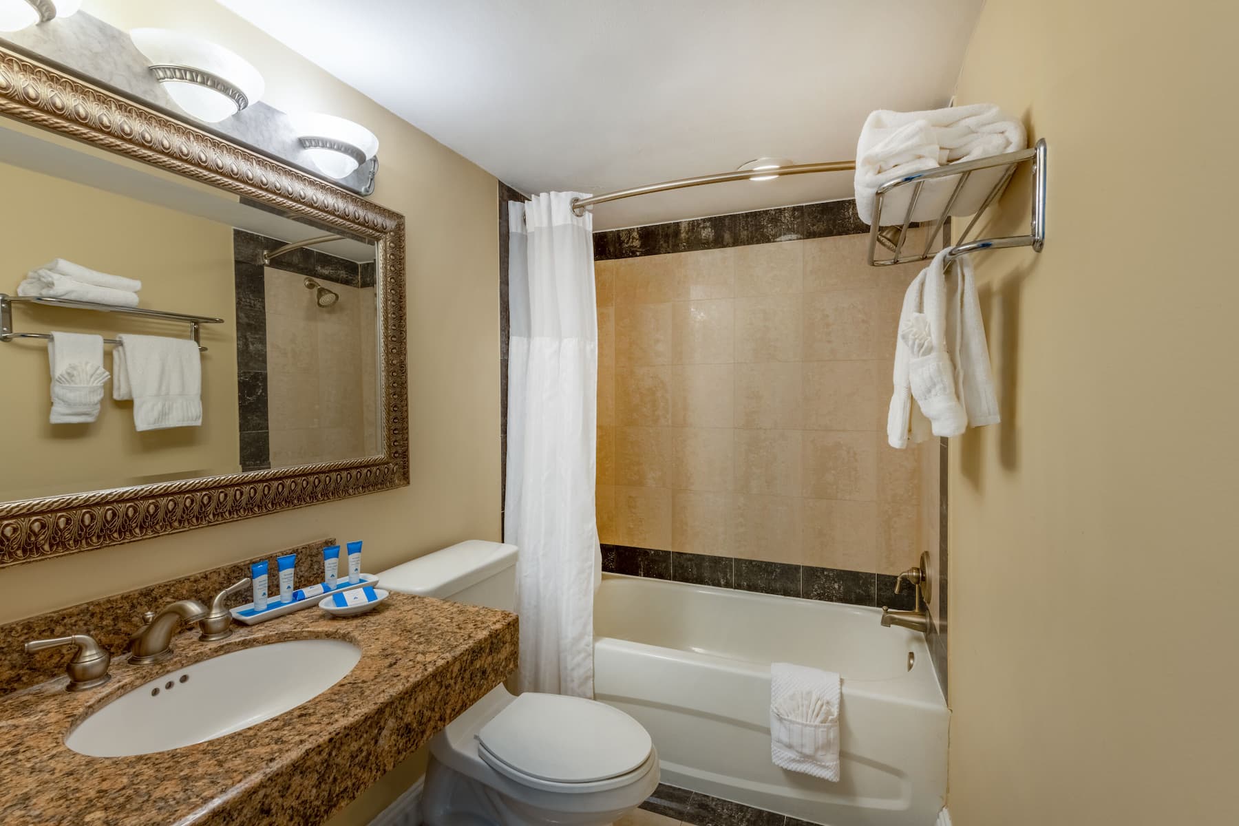 Guest room bath at the Safety Harbor Resort & Spa, Trademark Collection by Wyndham in Safety Harbor, Florida