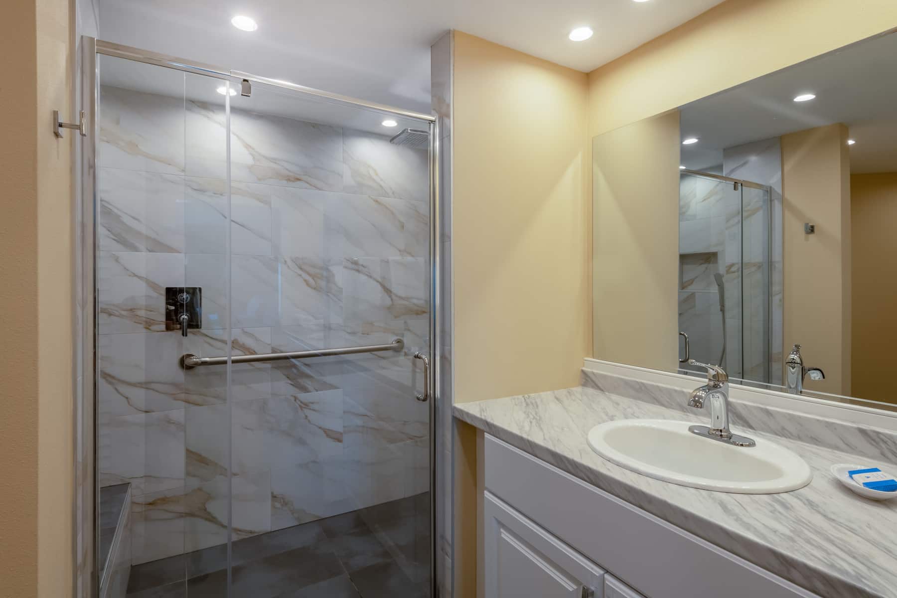 Guest room bath at the Safety Harbor Resort & Spa, Trademark Collection by Wyndham in Safety Harbor, Florida