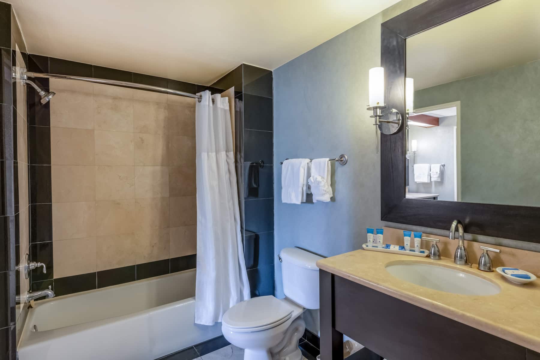 Guest room bath at the Safety Harbor Resort & Spa, Trademark Collection by Wyndham in Safety Harbor, Florida