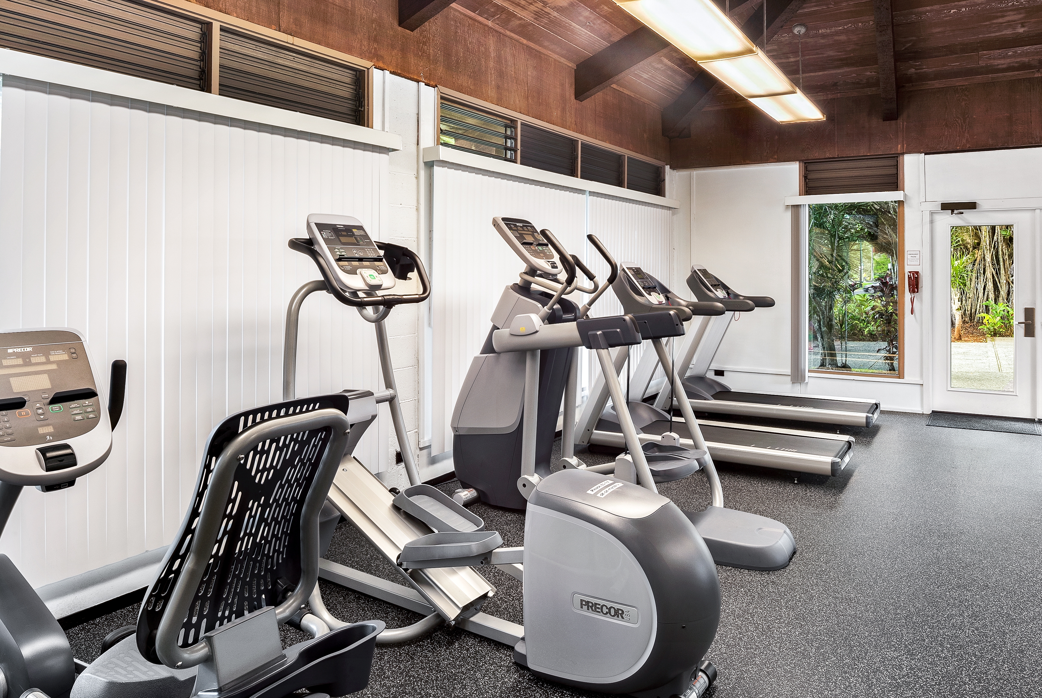 Fitness room at Hilo Hawaiian Hotel, Trademark Collection by Wyndham in Hilo, Hawaii
