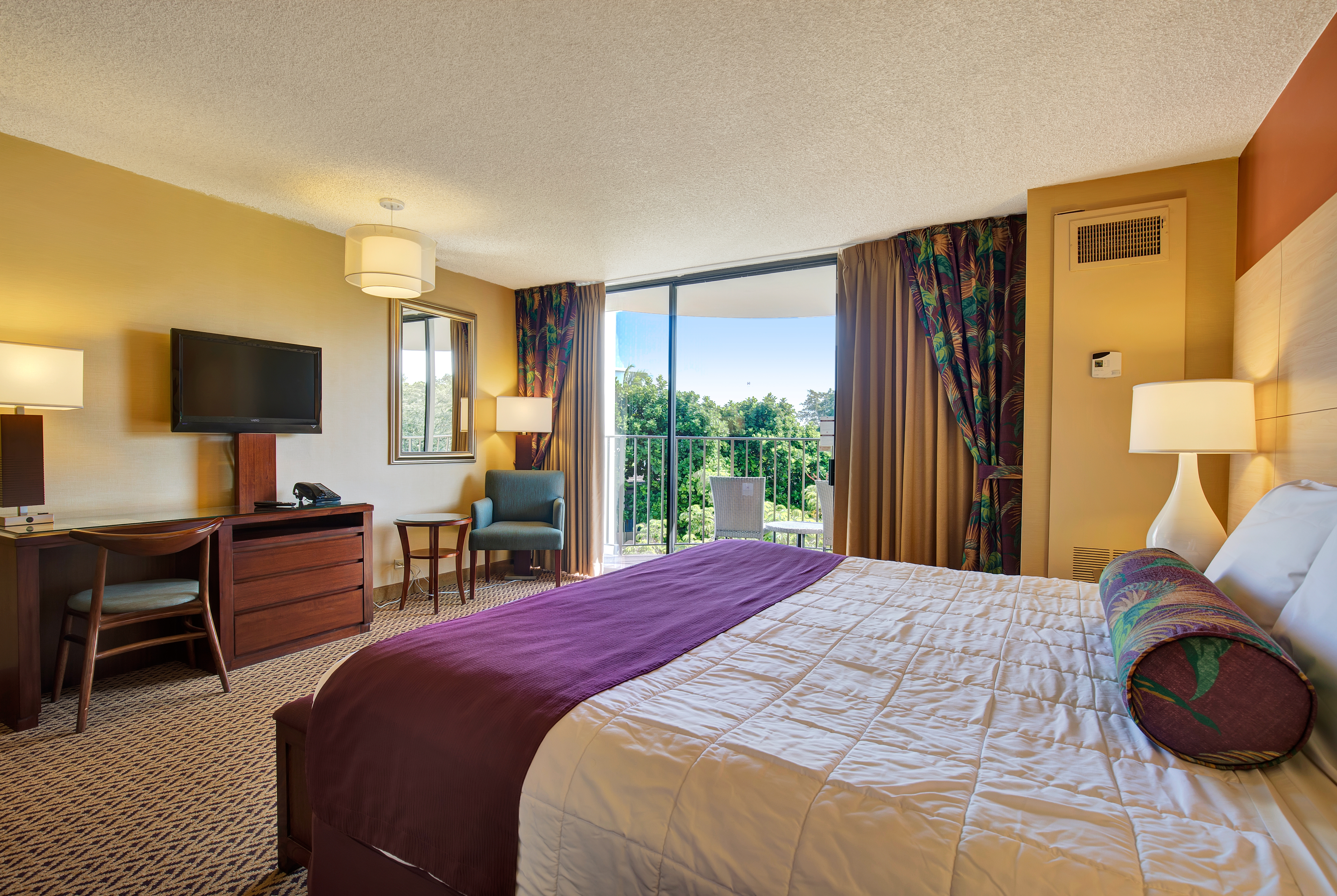 Guest room at the Hilo Hawaiian Hotel, Trademark Collection by Wyndham in Hilo, Hawaii