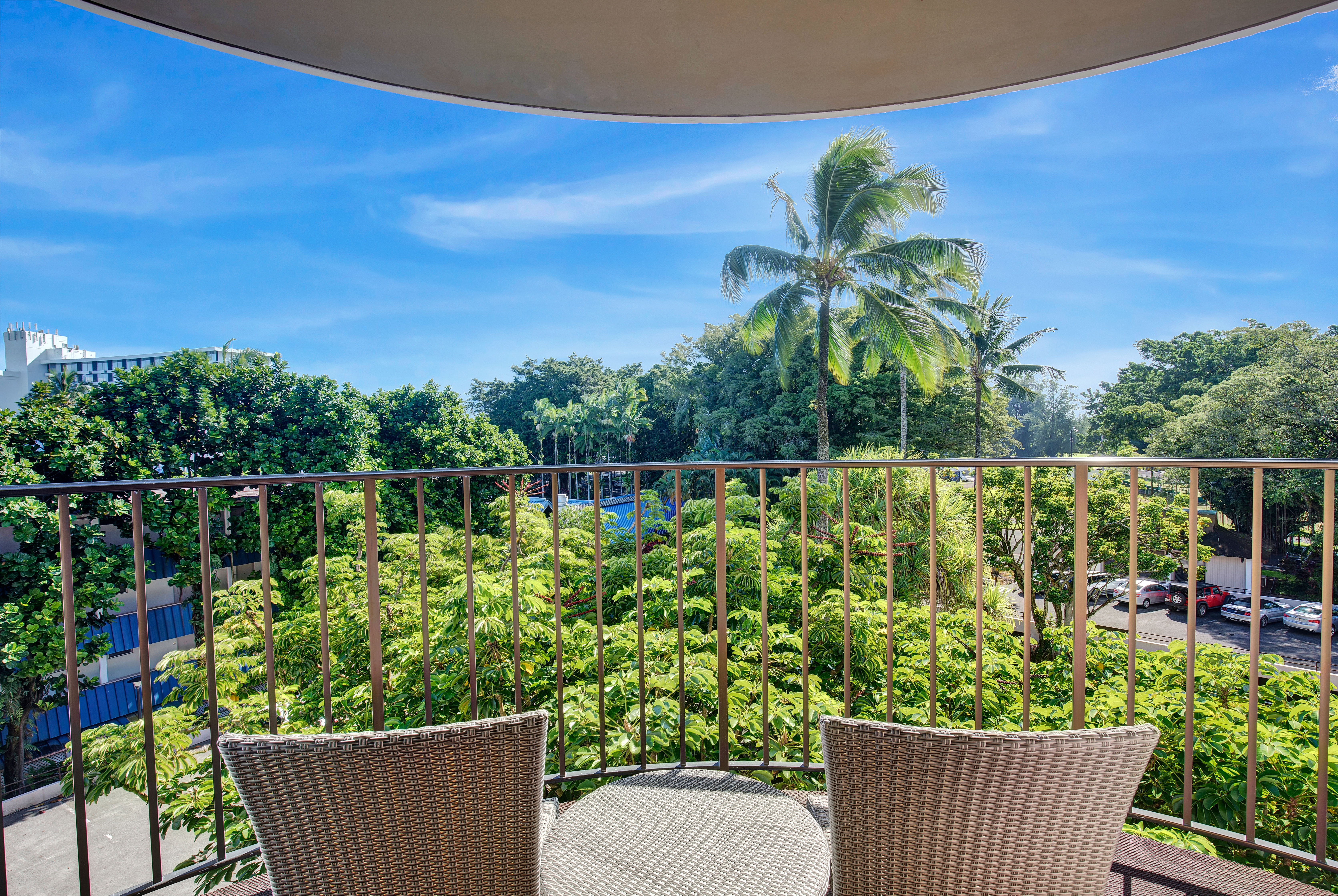 Guest room at the Hilo Hawaiian Hotel, Trademark Collection by Wyndham in Hilo, Hawaii