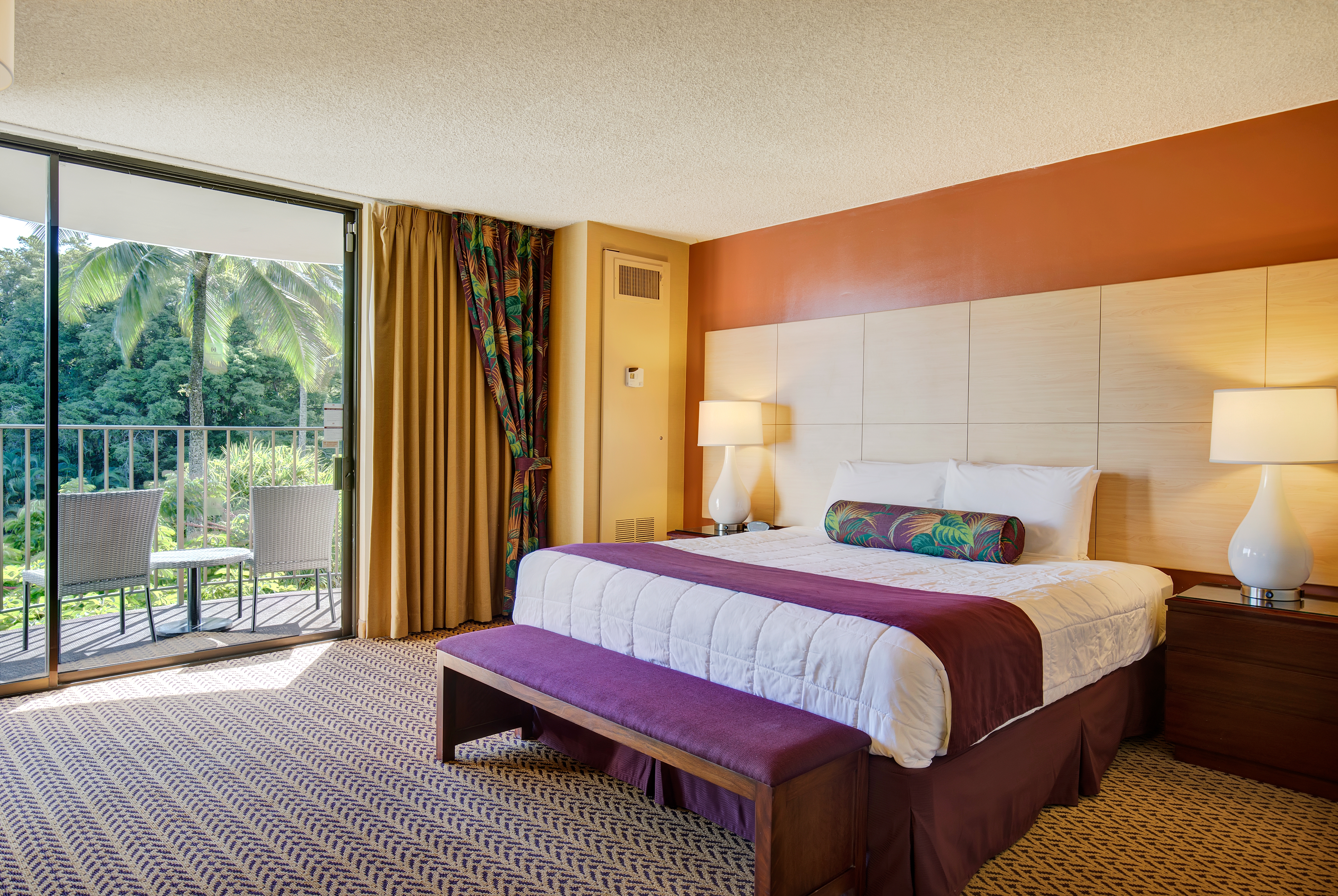 Guest room at the Hilo Hawaiian Hotel, Trademark Collection by Wyndham in Hilo, Hawaii