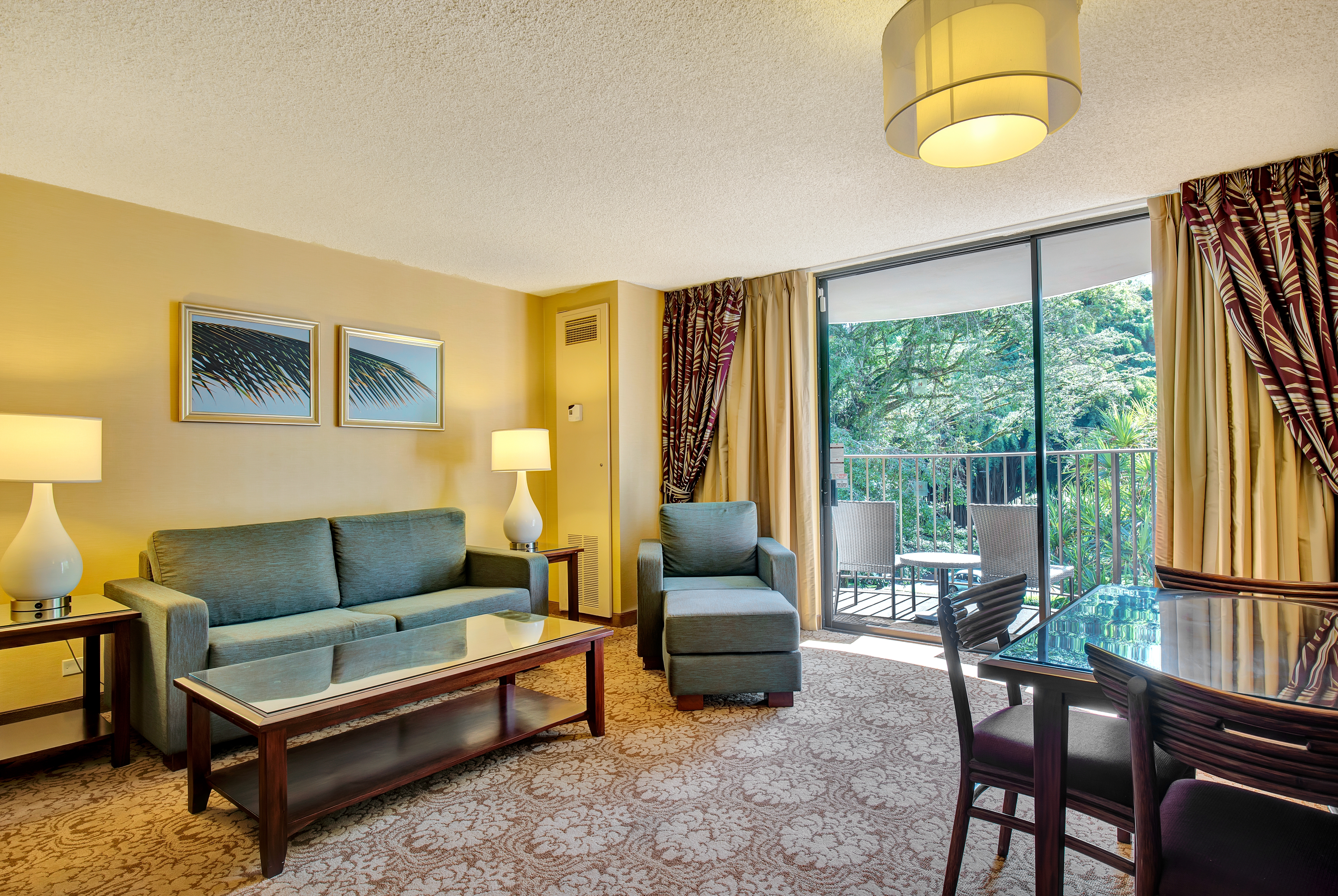 Guest room at the Hilo Hawaiian Hotel, Trademark Collection by Wyndham in Hilo, Hawaii