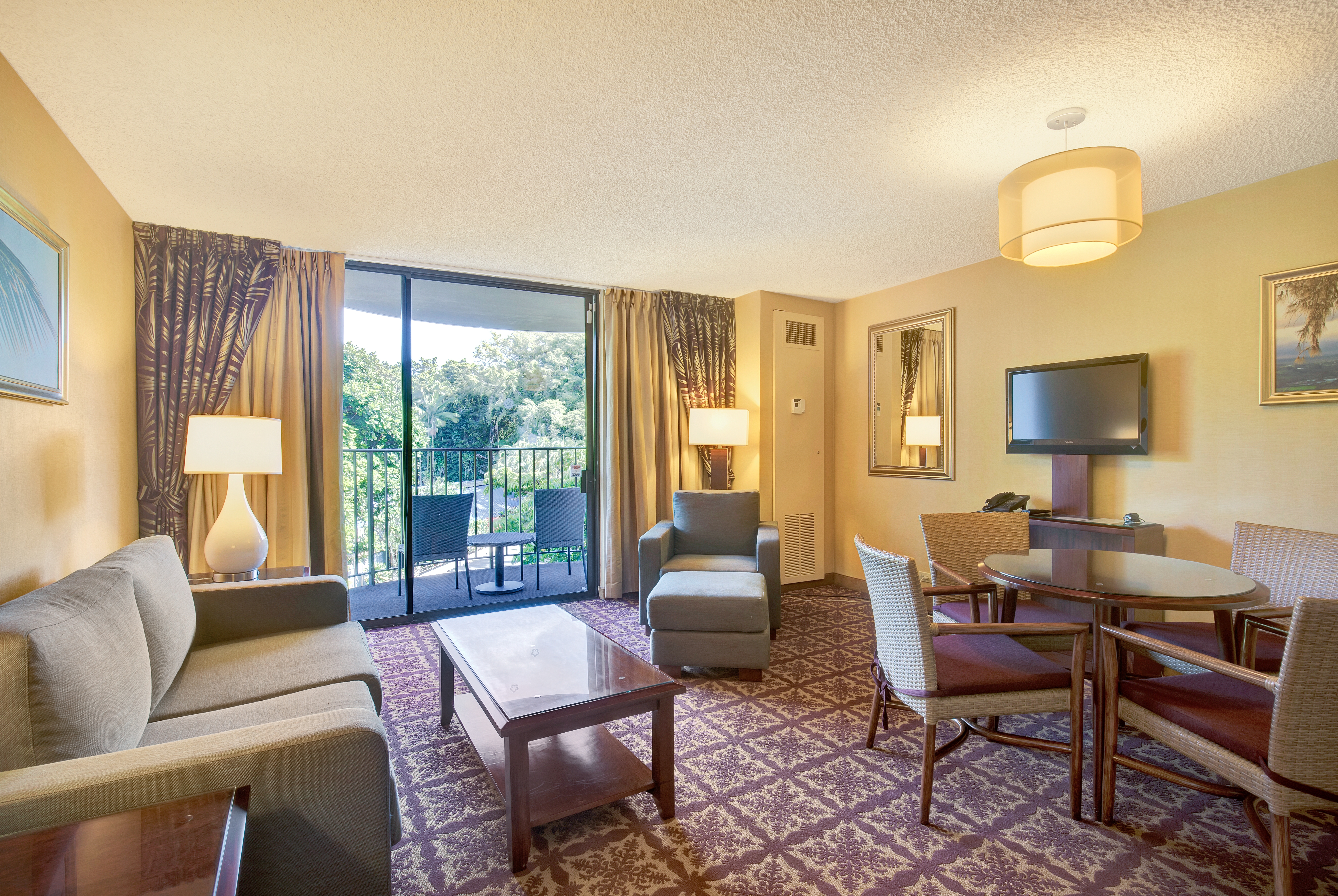 Guest room at the Hilo Hawaiian Hotel, Trademark Collection by Wyndham in Hilo, Hawaii