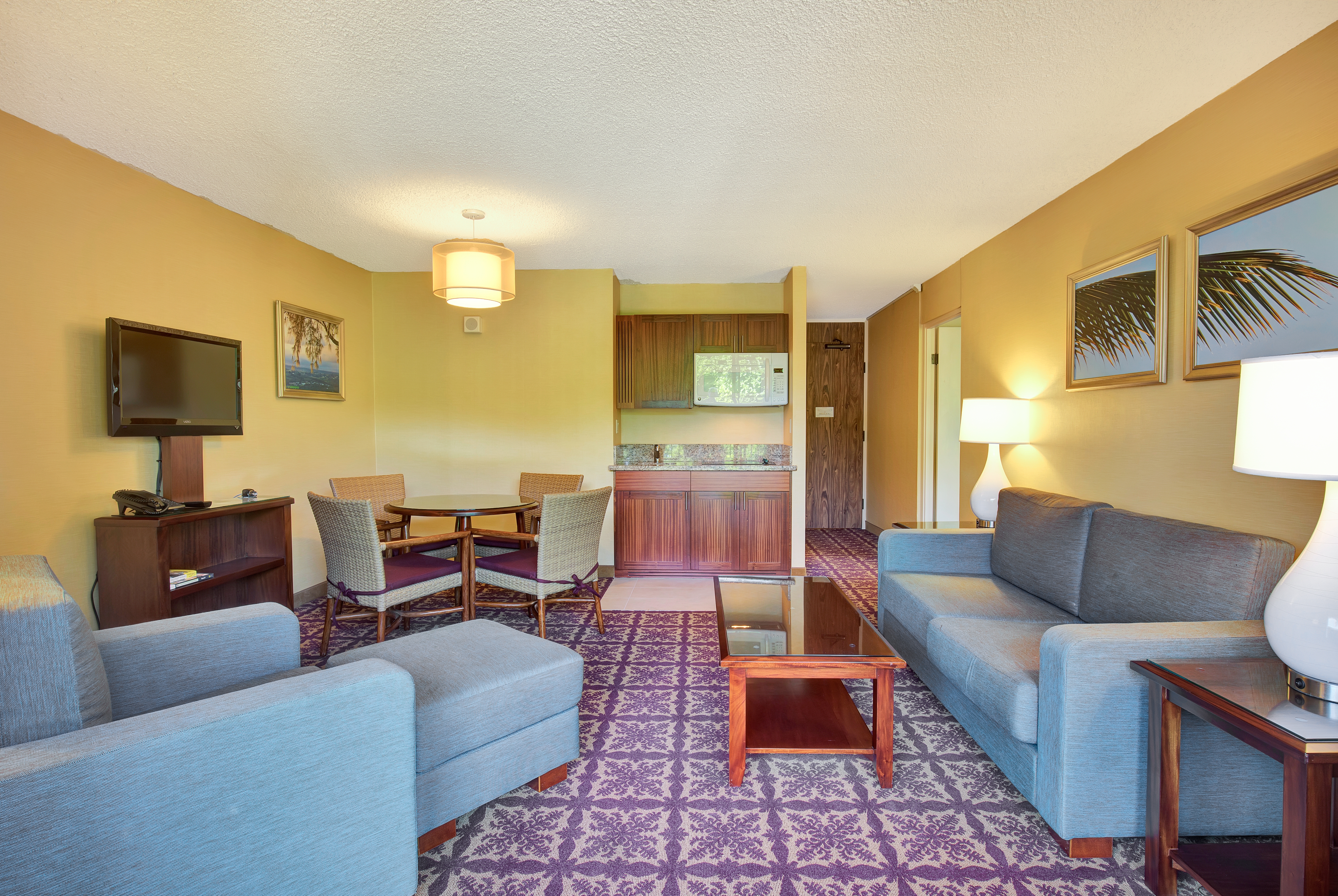 Guest room at the Hilo Hawaiian Hotel, Trademark Collection by Wyndham in Hilo, Hawaii