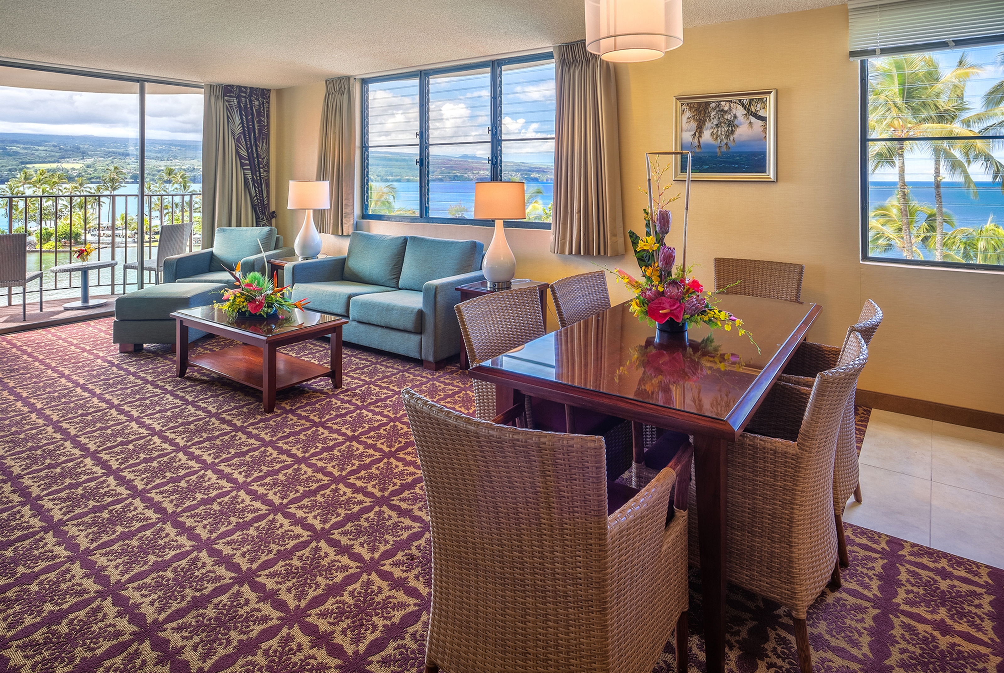 Guest room at the Hilo Hawaiian Hotel, Trademark Collection by Wyndham in Hilo, Hawaii