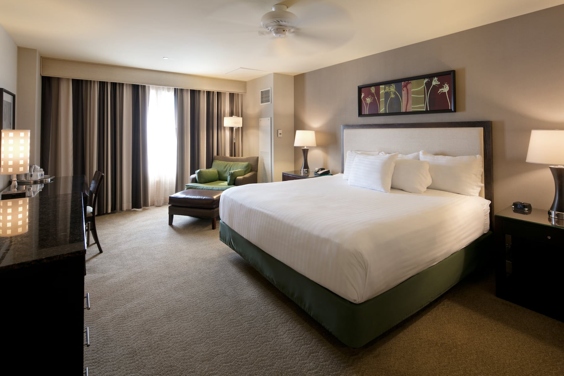 Guest room at the Isle Casino Hotel Bettendorf Trademark Collection by Wyndham in Bettendorf, Iowa