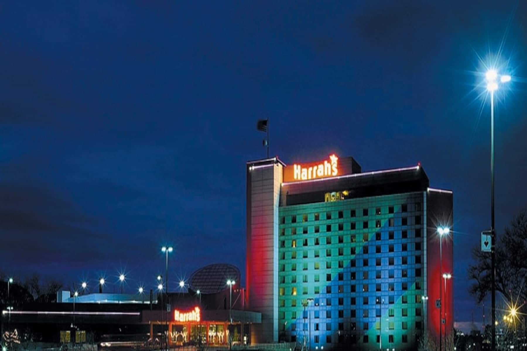 Exterior of Harrah's Council Bluffs, Trademark Collection by Wyndham hotel in Council Bluffs, Iowa