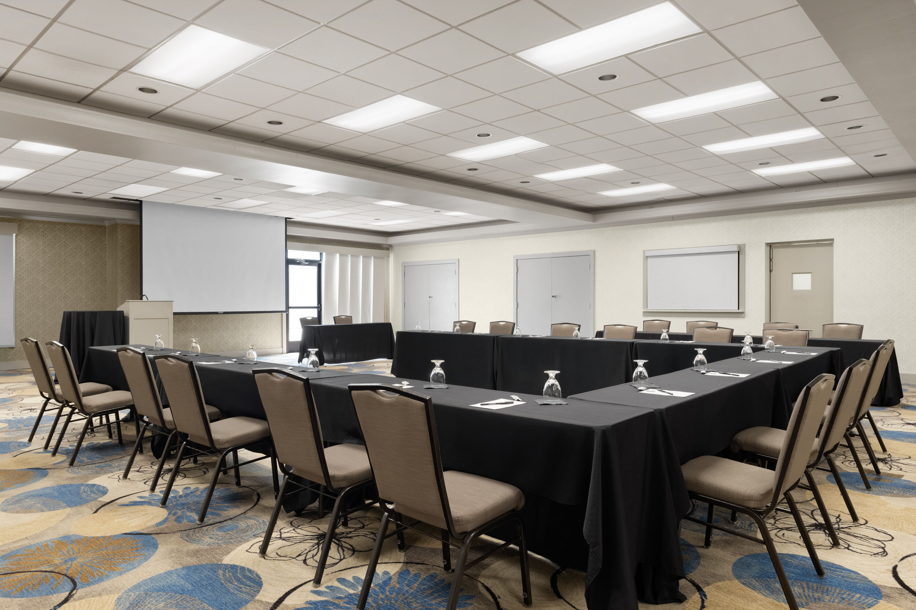 Meeting room at Eastland Suites Hotel & Conference Ctr, Trademark by Wyndham in Bloomington, Illinois