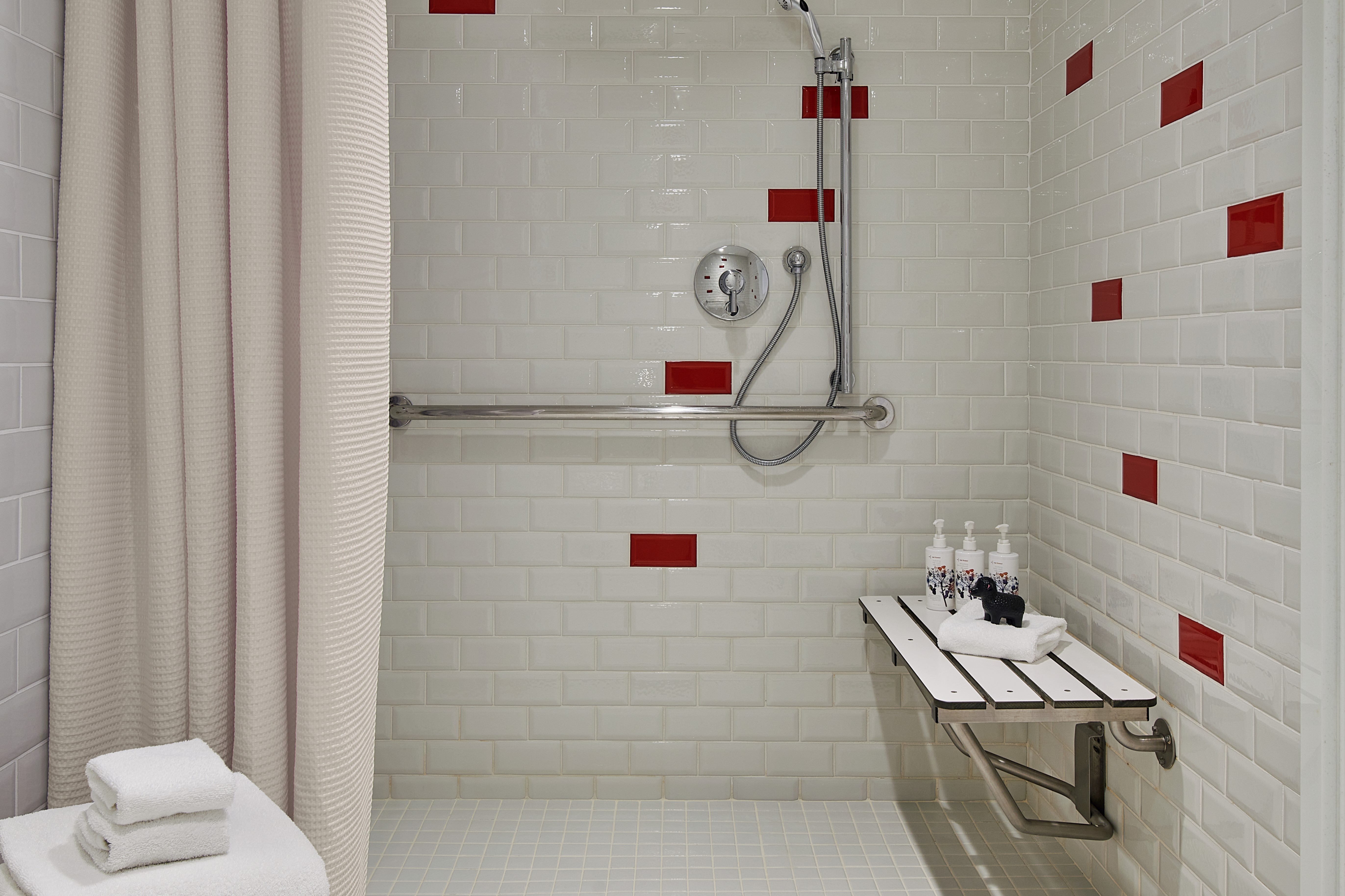 Guest room bath at the Sports Illustrated Resorts Chicago in Chicago, Illinois