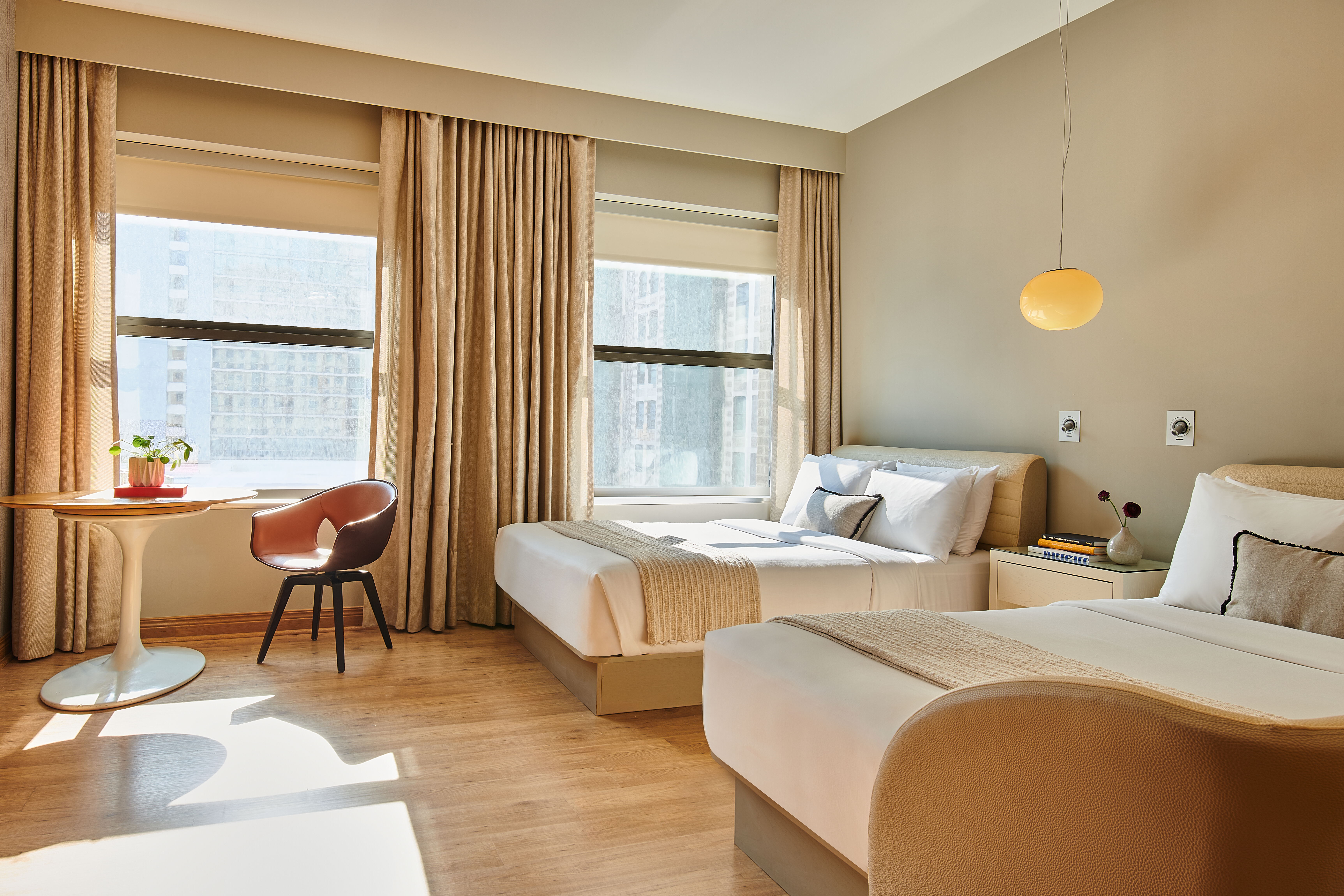 Guest room at the Sports Illustrated Resorts Chicago in Chicago, Illinois