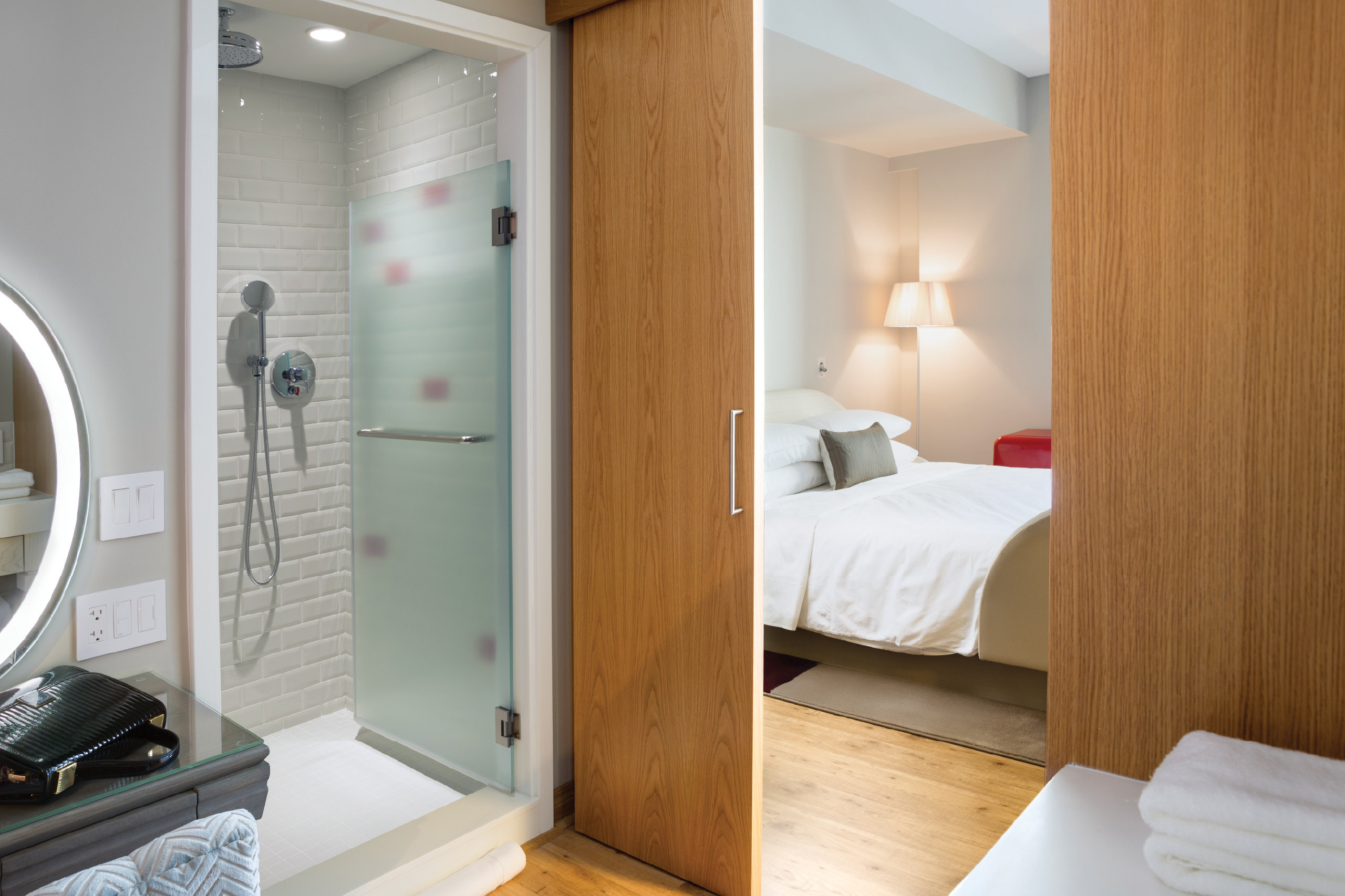 Guest room at the Sports Illustrated Resorts Chicago in Chicago, Illinois