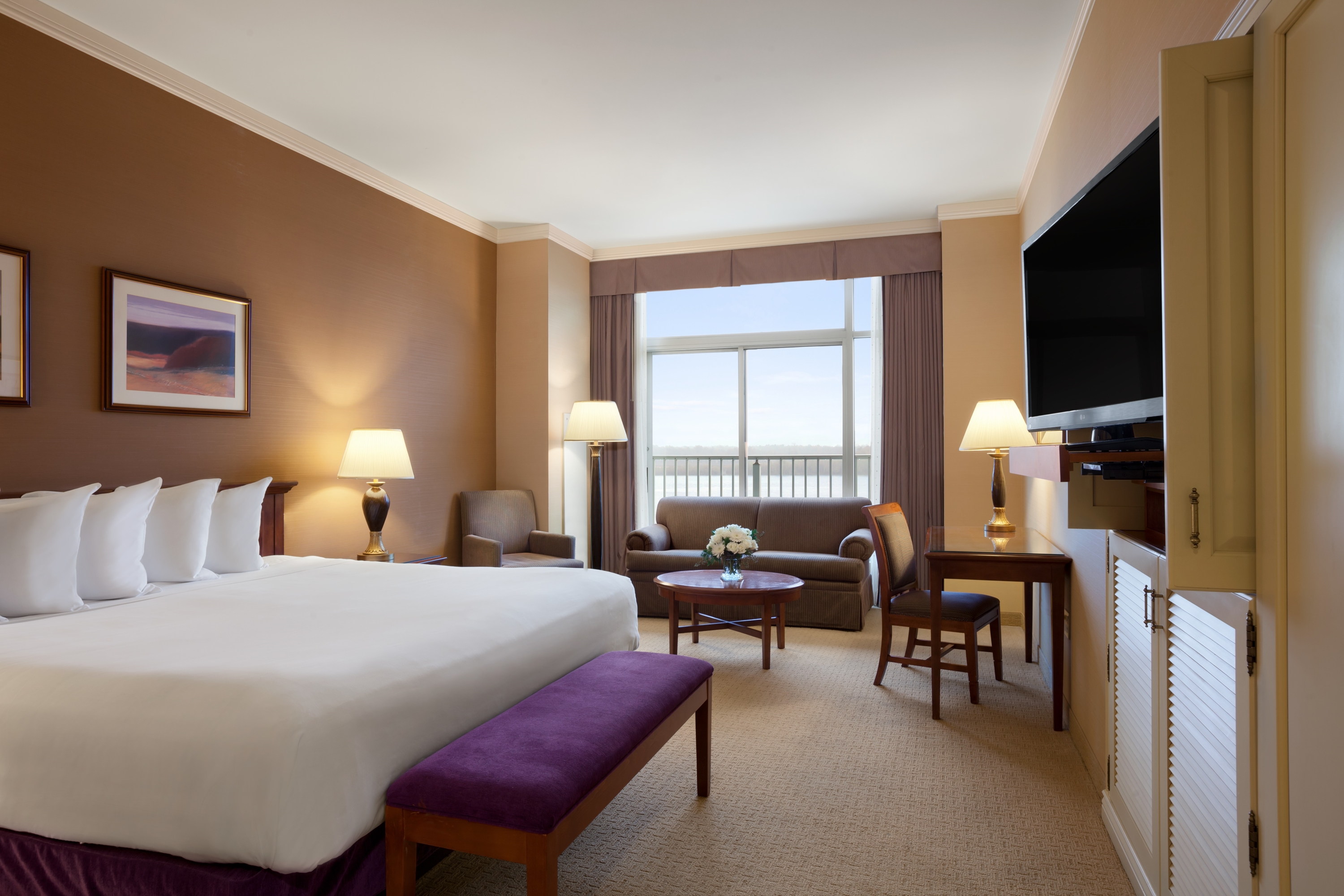 Guest room at the Harrah's Metropolis, Trademark Collection by Wyndham in Metropolis, Illinois