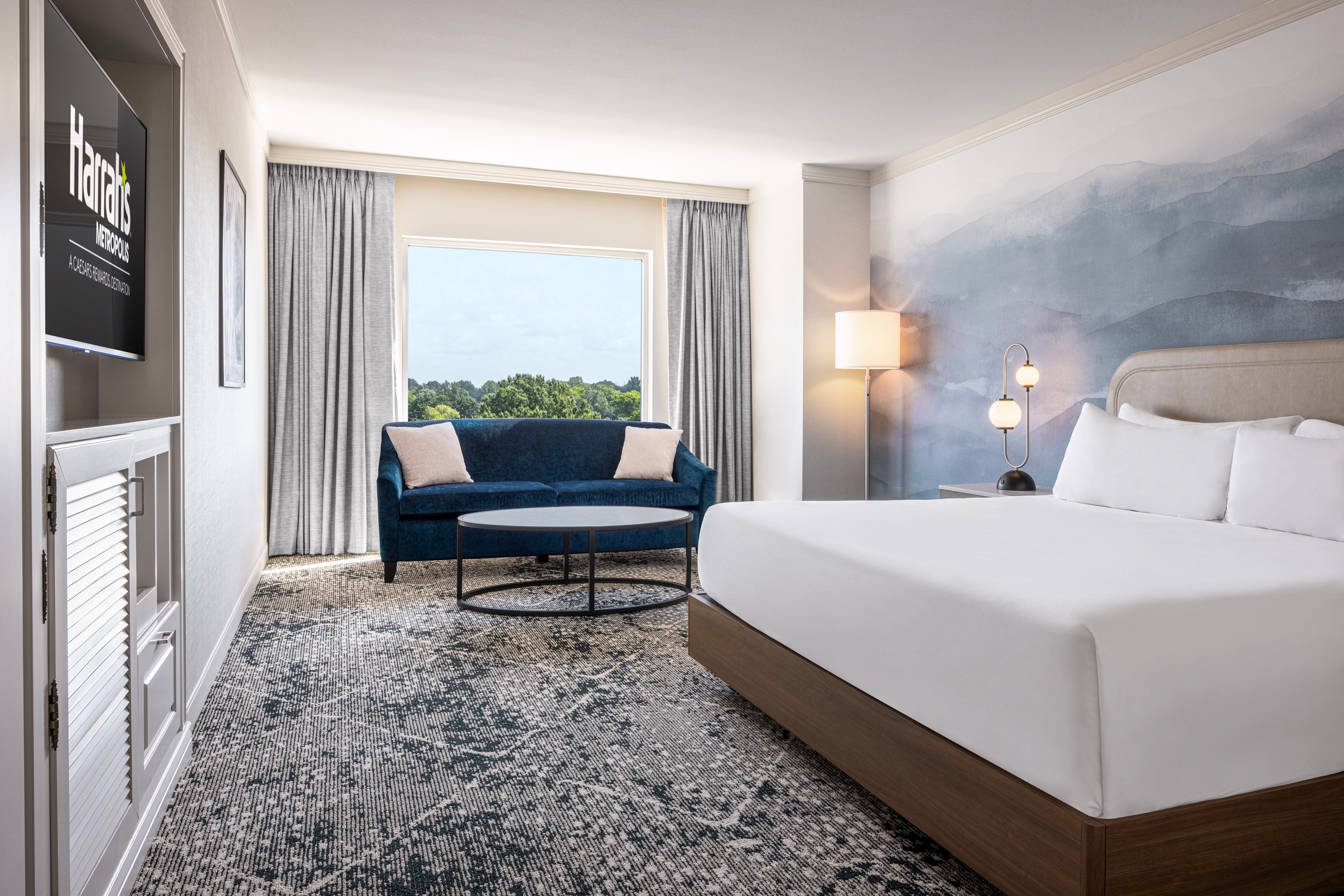 Guest room at the Harrah's Metropolis, Trademark Collection by Wyndham in Metropolis, Illinois
