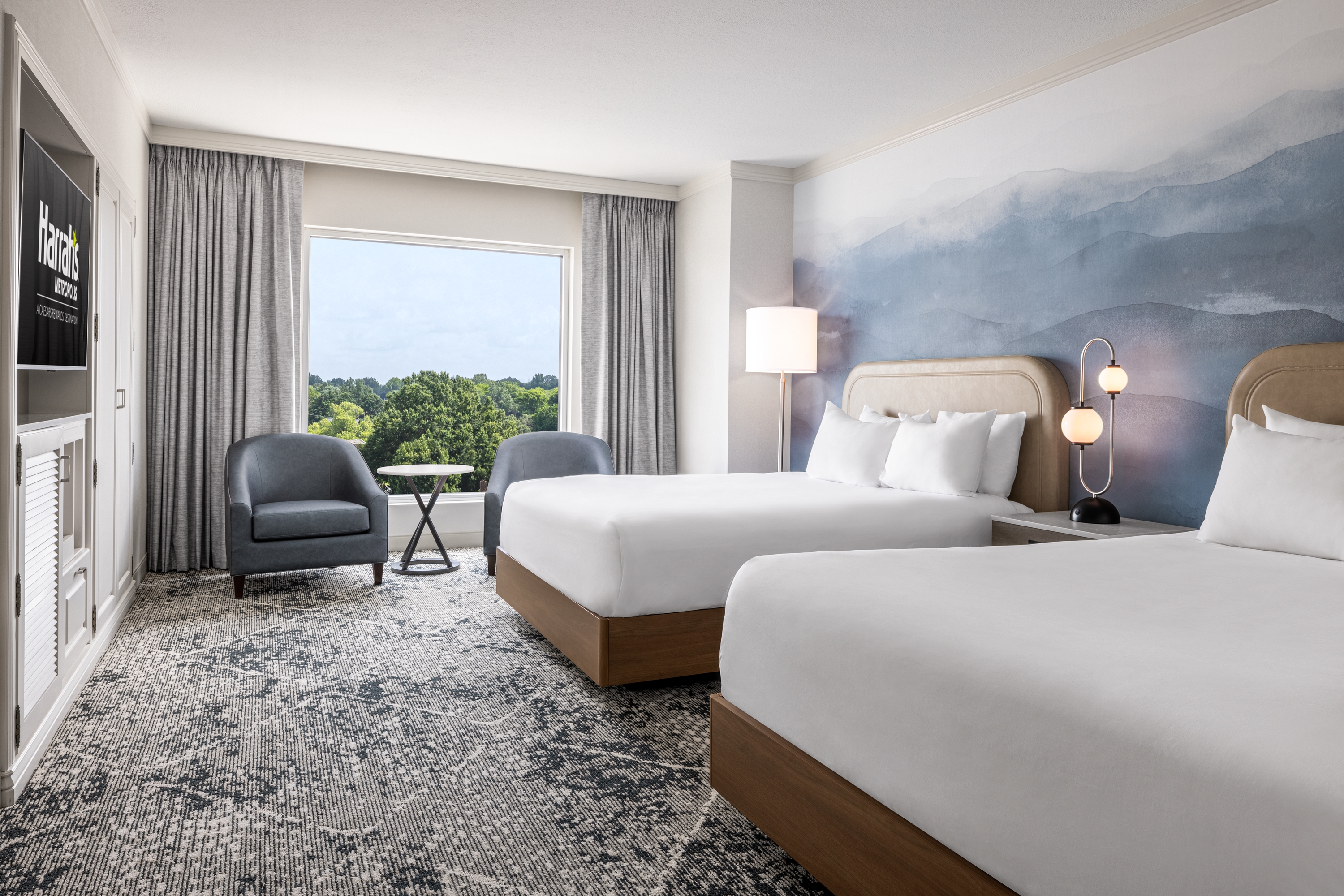 Guest room at the Harrah's Metropolis, Trademark Collection by Wyndham in Metropolis, Illinois
