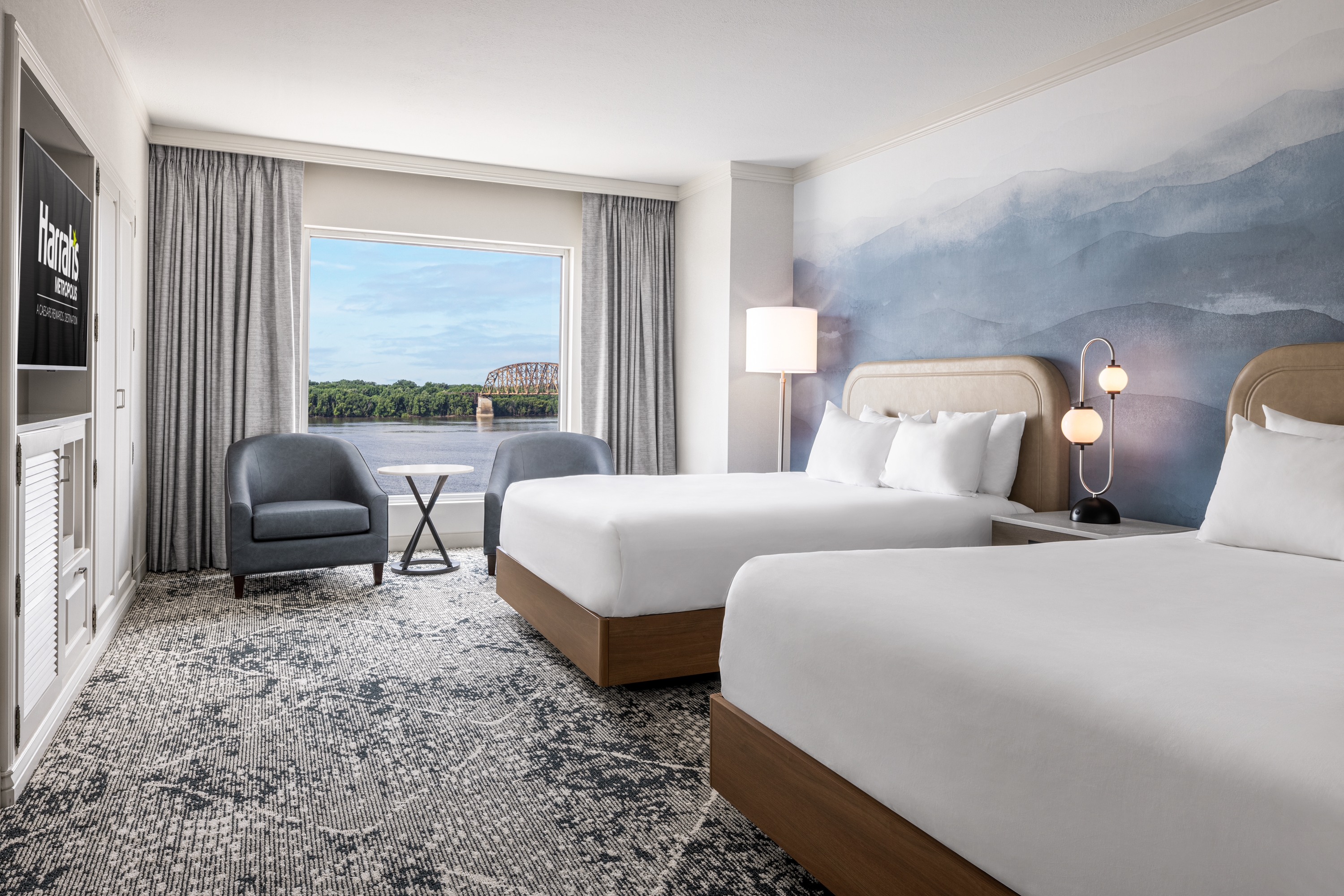 Guest room at the Harrah's Metropolis, Trademark Collection by Wyndham in Metropolis, Illinois