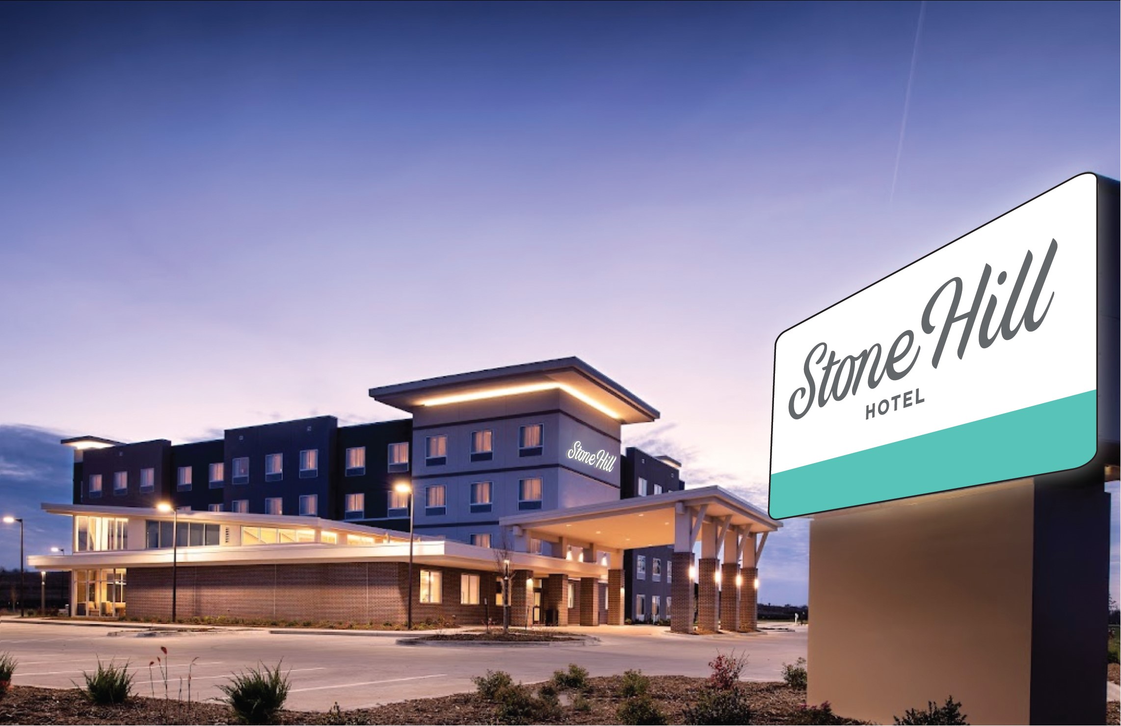 Exterior of StoneHill Lawrence,Trademark Collection by Wyndham hotel in Lawrence, Kansas