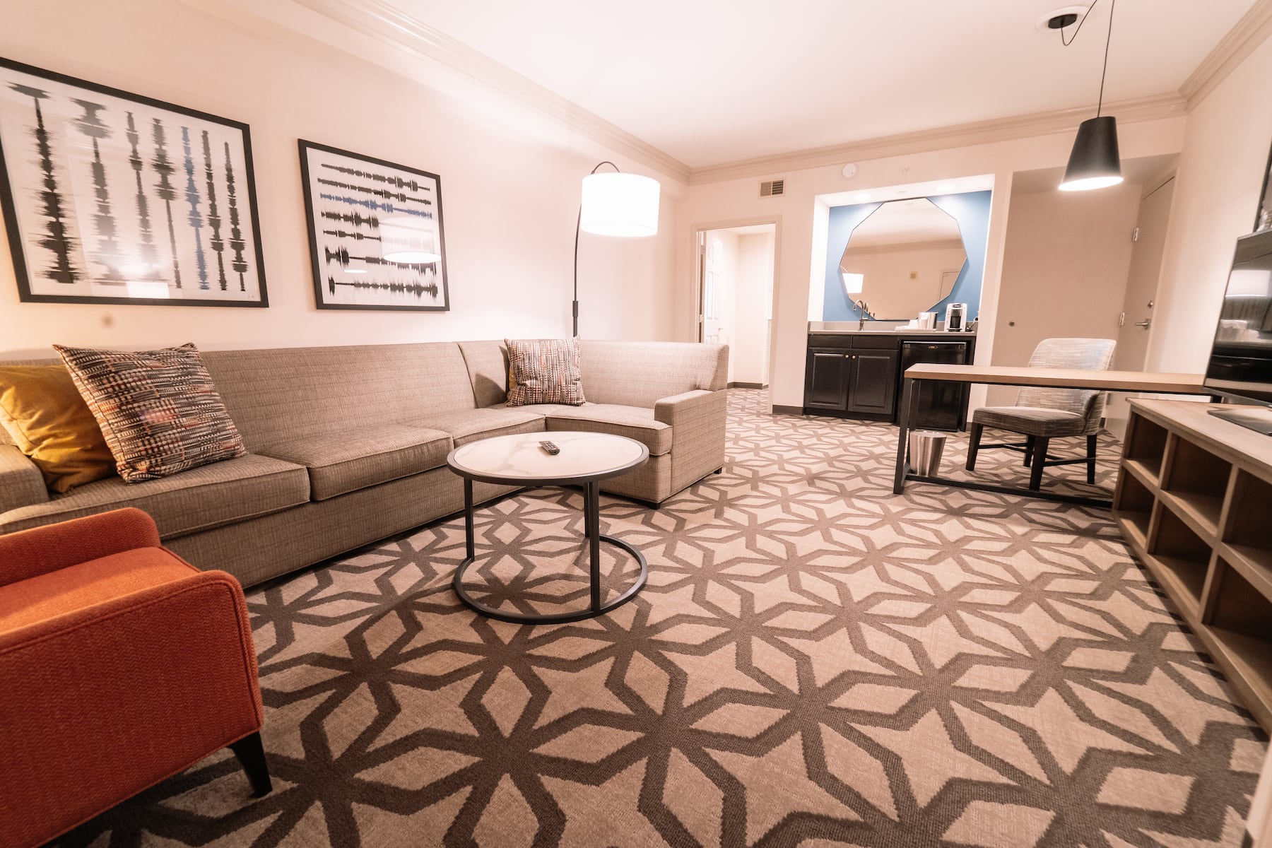 Guest room at the Galt House Hotel, Trademark Collection by Wyndham in Louisville, Kentucky