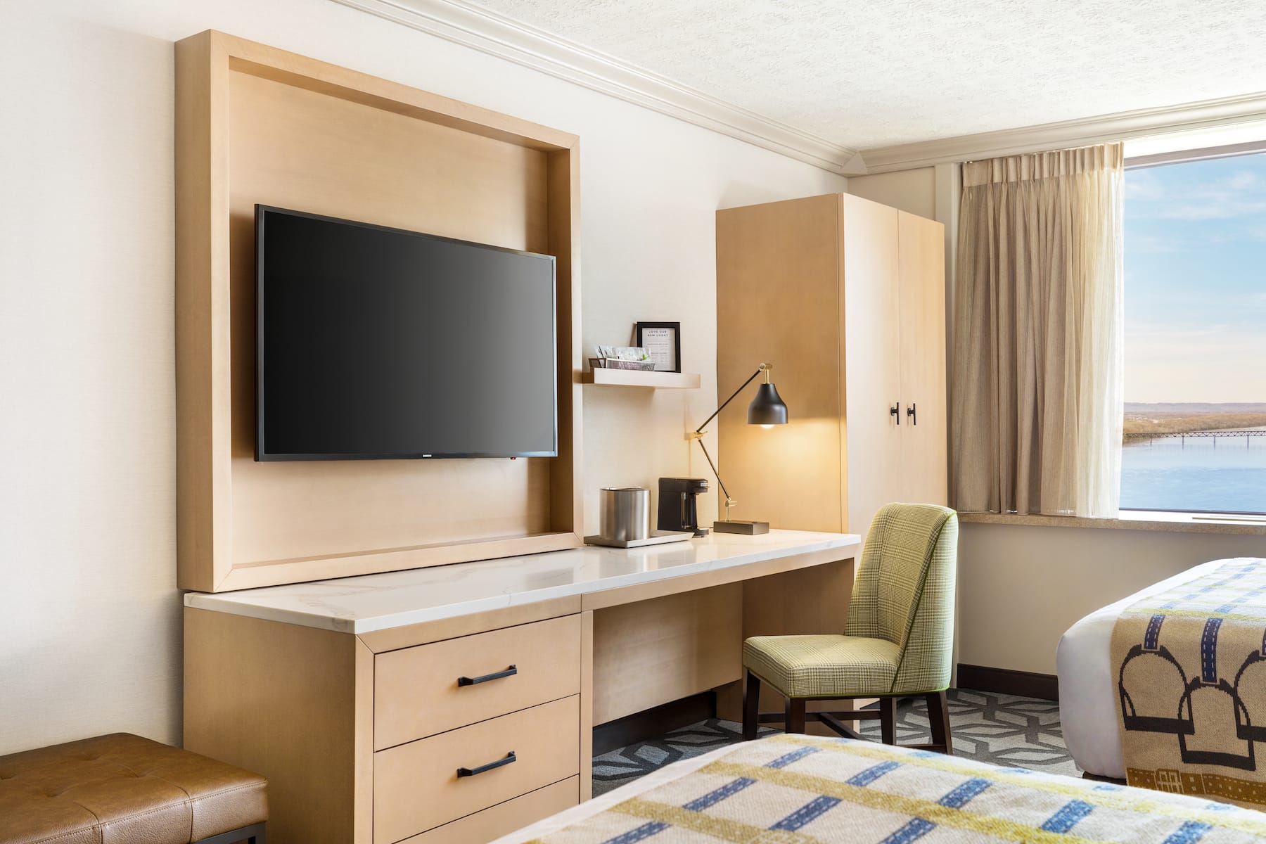 Guest room at the Galt House Hotel, Trademark Collection by Wyndham in Louisville, Kentucky