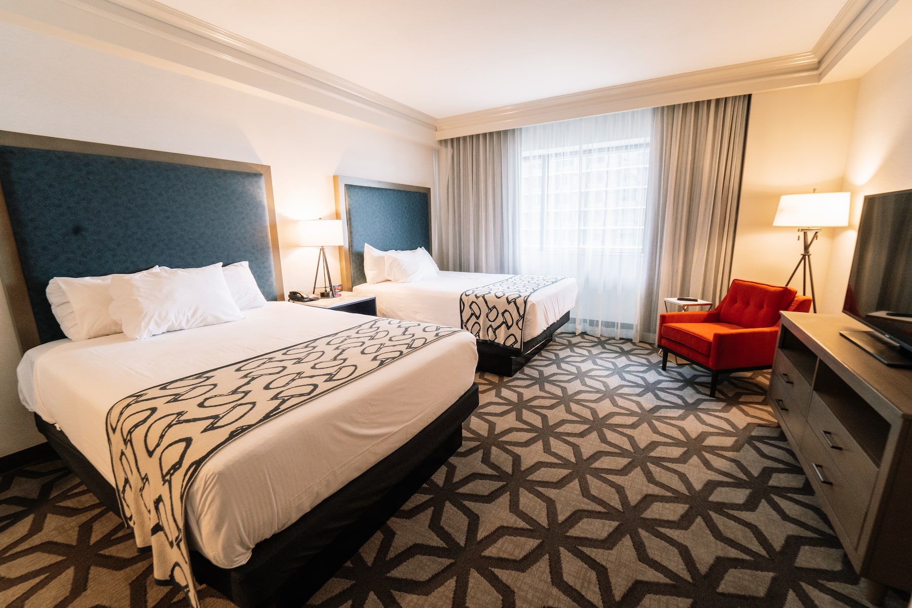 Guest room at the Galt House Hotel, Trademark Collection by Wyndham in Louisville, Kentucky