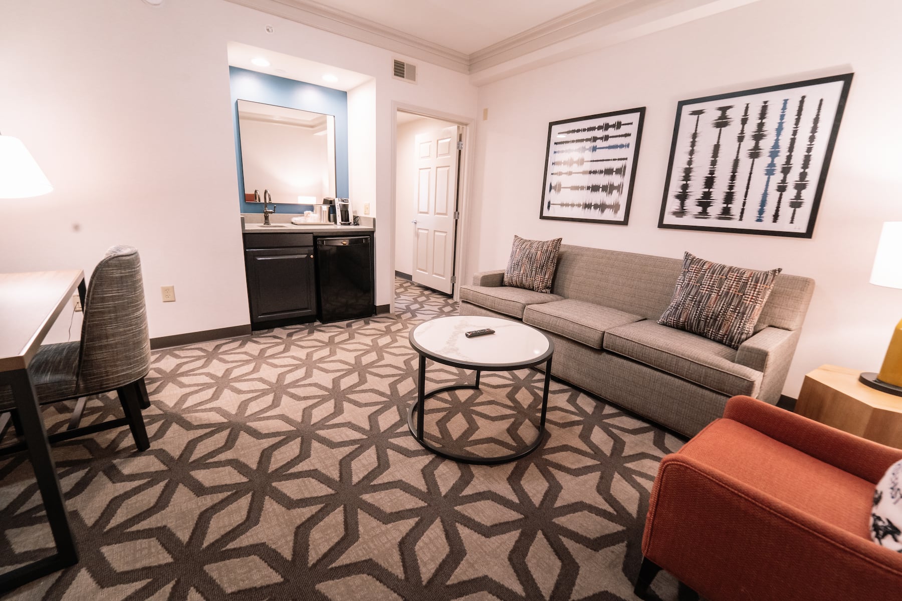 Guest room at the Galt House Hotel, Trademark Collection by Wyndham in Louisville, Kentucky